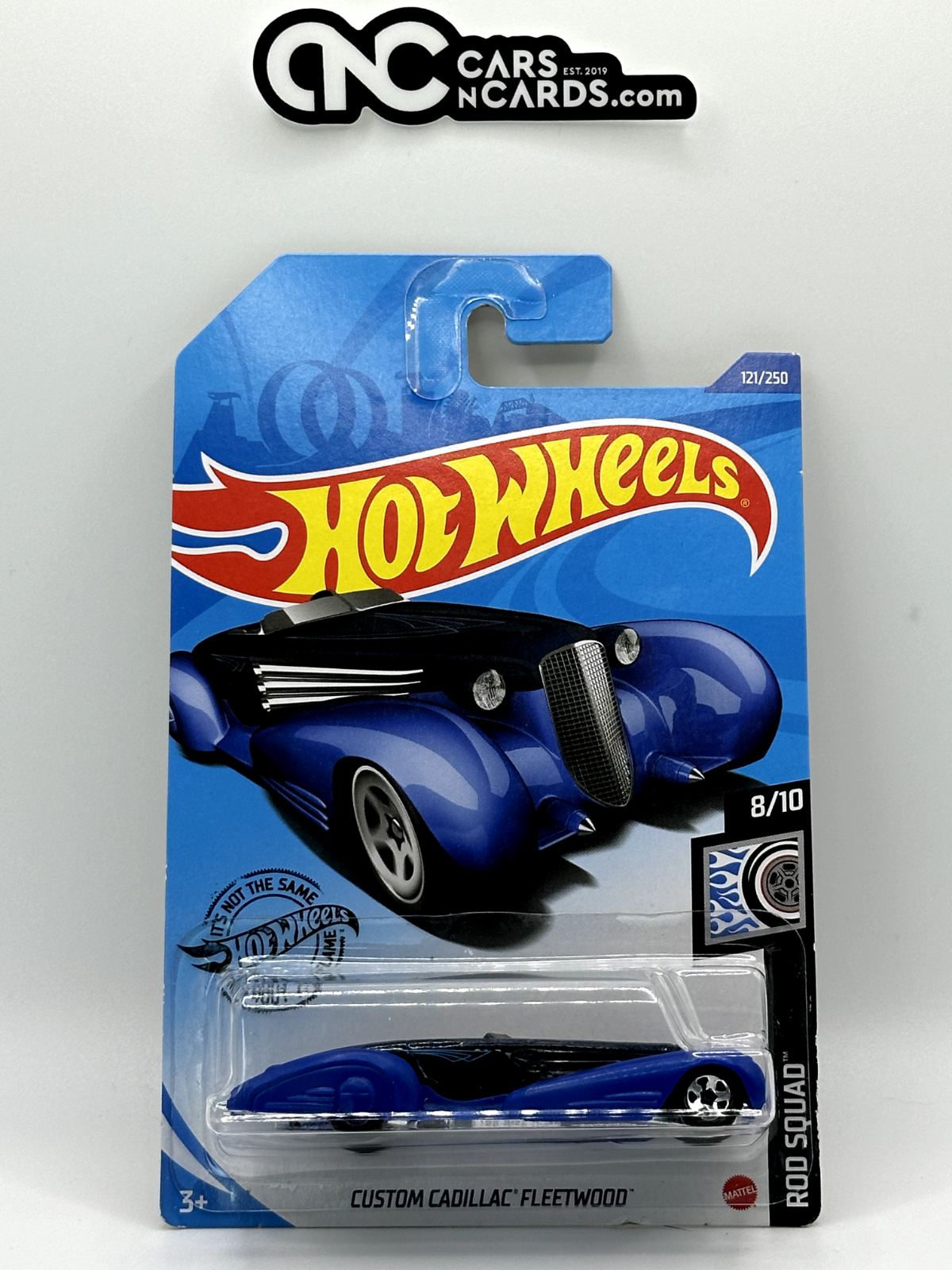 2020 Hot Wheels Rod Squad 8/10 Custom Cadillac Fleetwood Blue 121/250