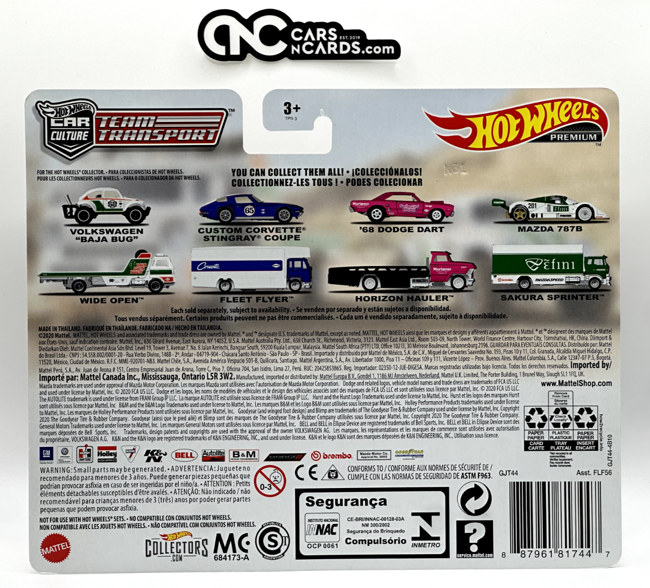 2020 Hot Wheels Premium Team Transport #23 Volkswagen Baja Bug (Cracked Blister)