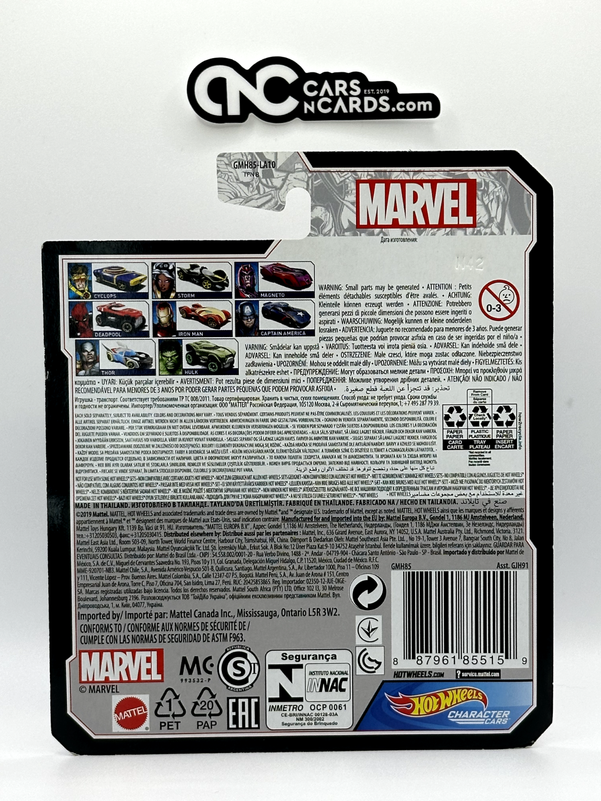 2019 Hot Wheels Character Cars Marvel Captain America