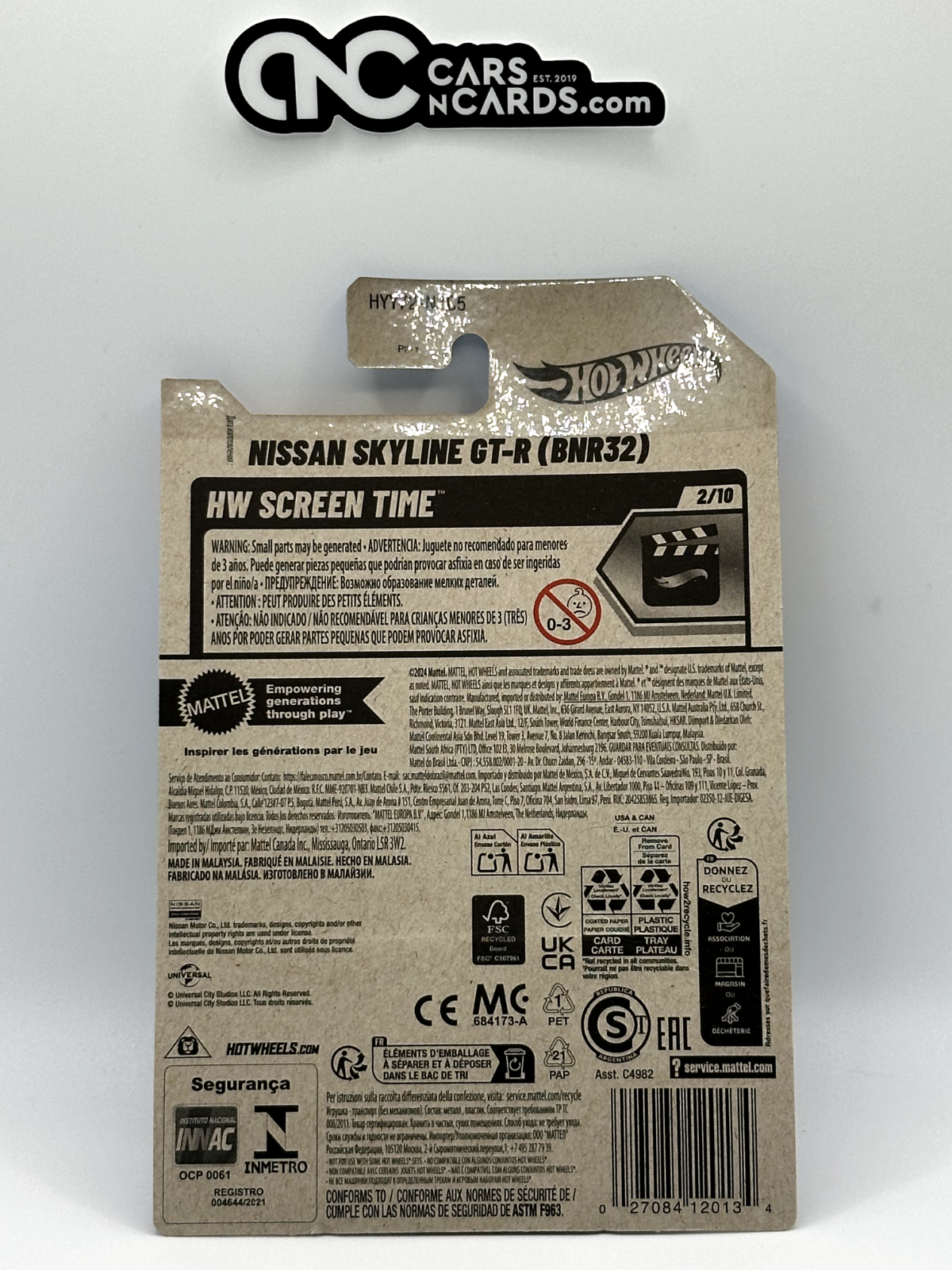 2025 Hot Wheels Fast & Furious Nissan Skyline GT-R (BNR32) (Soft Corners)