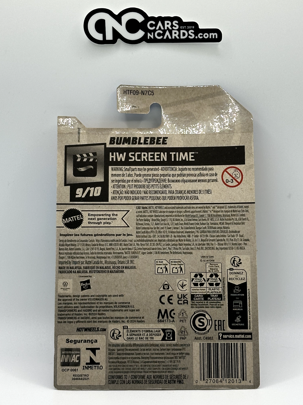 2024 Hot Wheels HW Screen Time 9/10 Transformers Bumblebee Gold (Soft Corners)