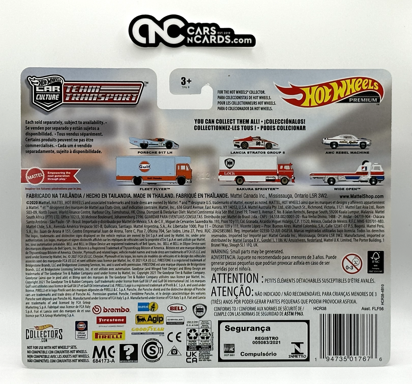 2022 Hot Wheels Premium Car Culture Team Transport AMC Rebel Machine #43