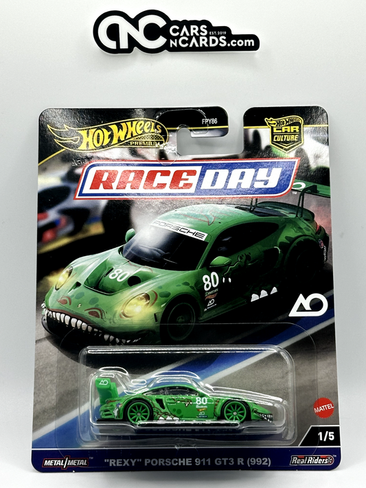 2024 Hot Wheels Premium Car Culture Race Day 1/5 "Rexy" Porsche 911 GT3 R (992)