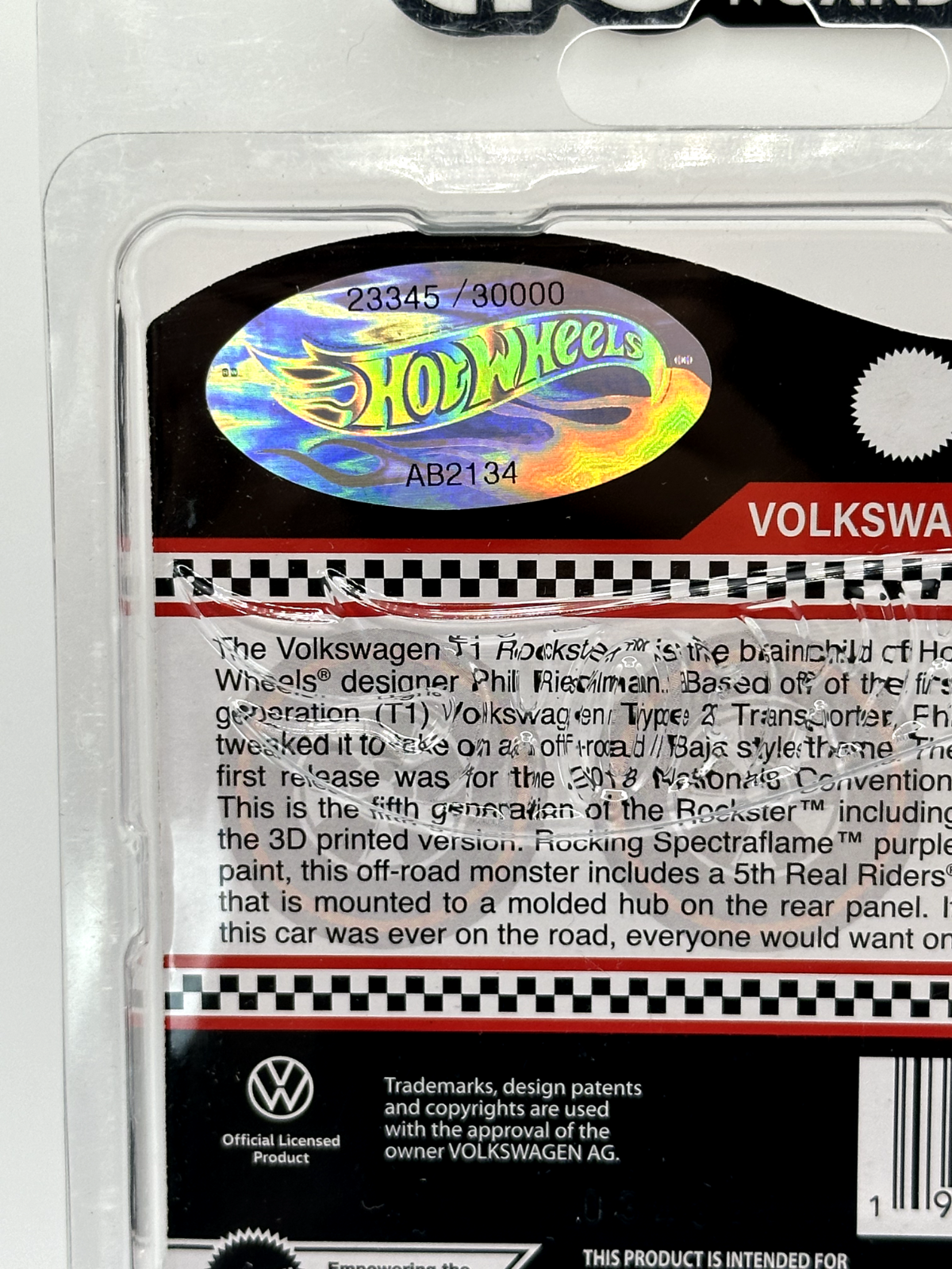 2023 Hot Wheels RLC Club Exclusive Volkswagen T1 Rockster 23345/30000