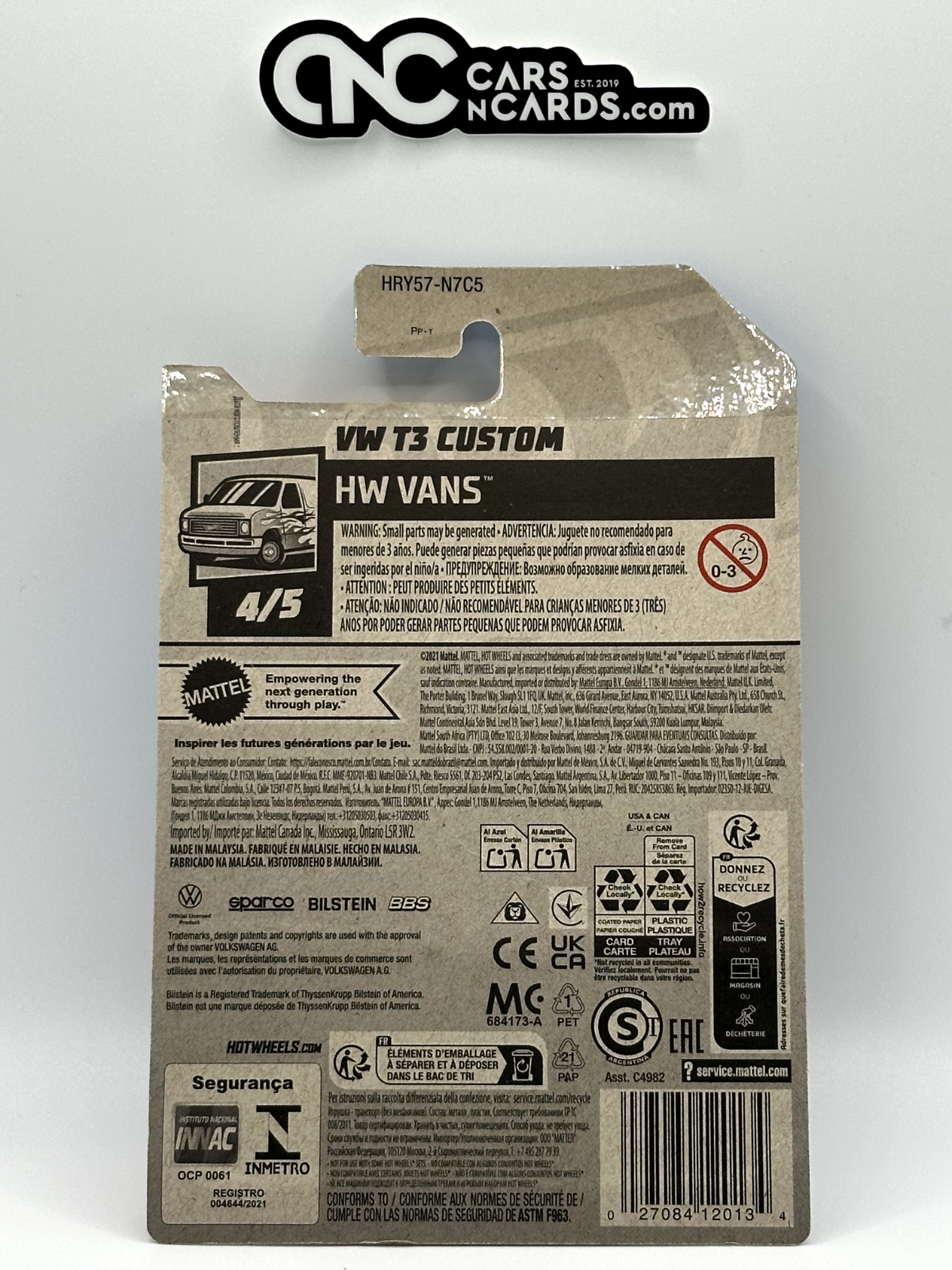 2024 Hot Wheels HW Vans 4/5 VW T3 Custom