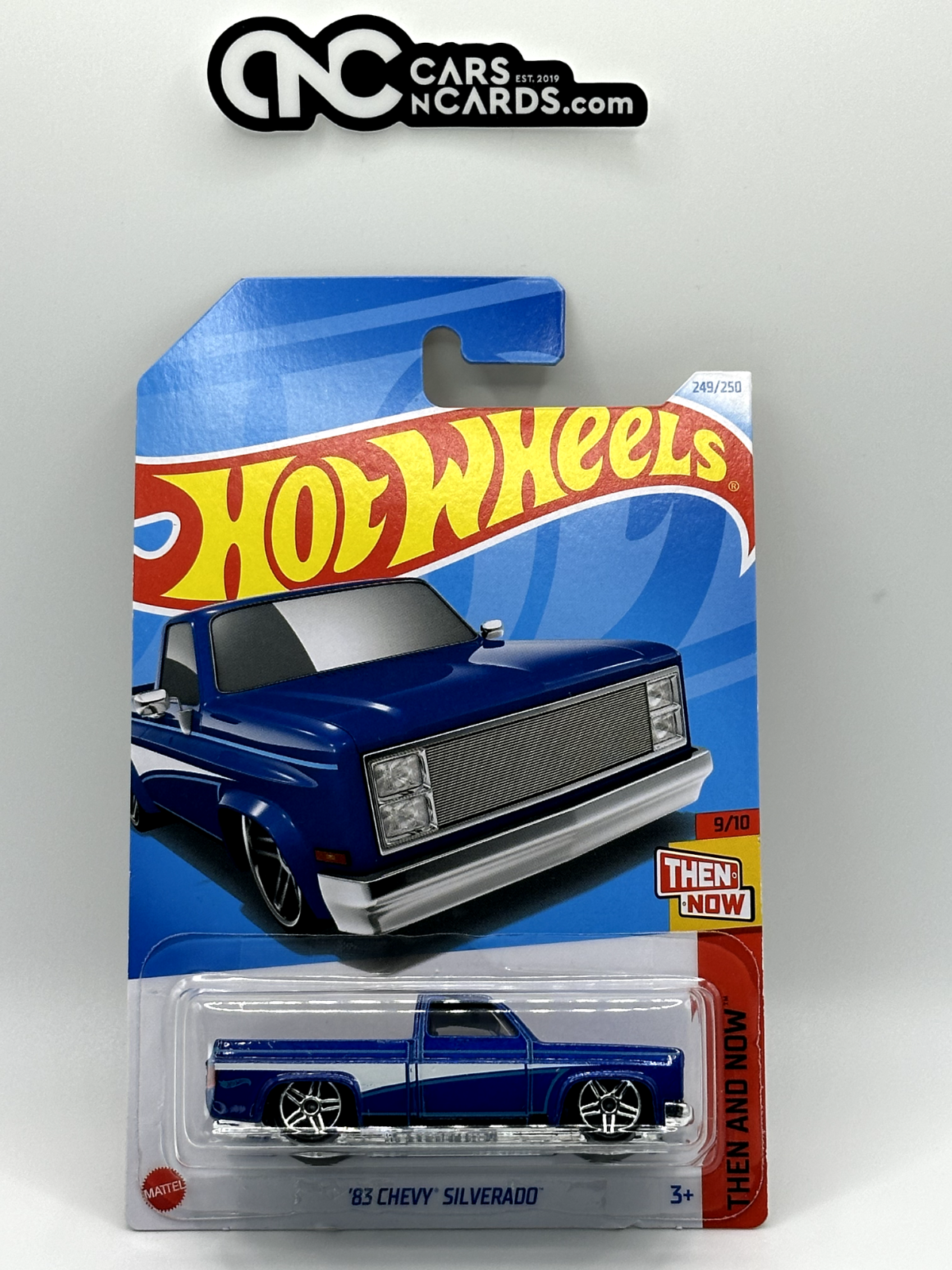 2024 Hot Wheels Then and Now #9/10 '83 Chevy Silverado Blue Pick Up Truck