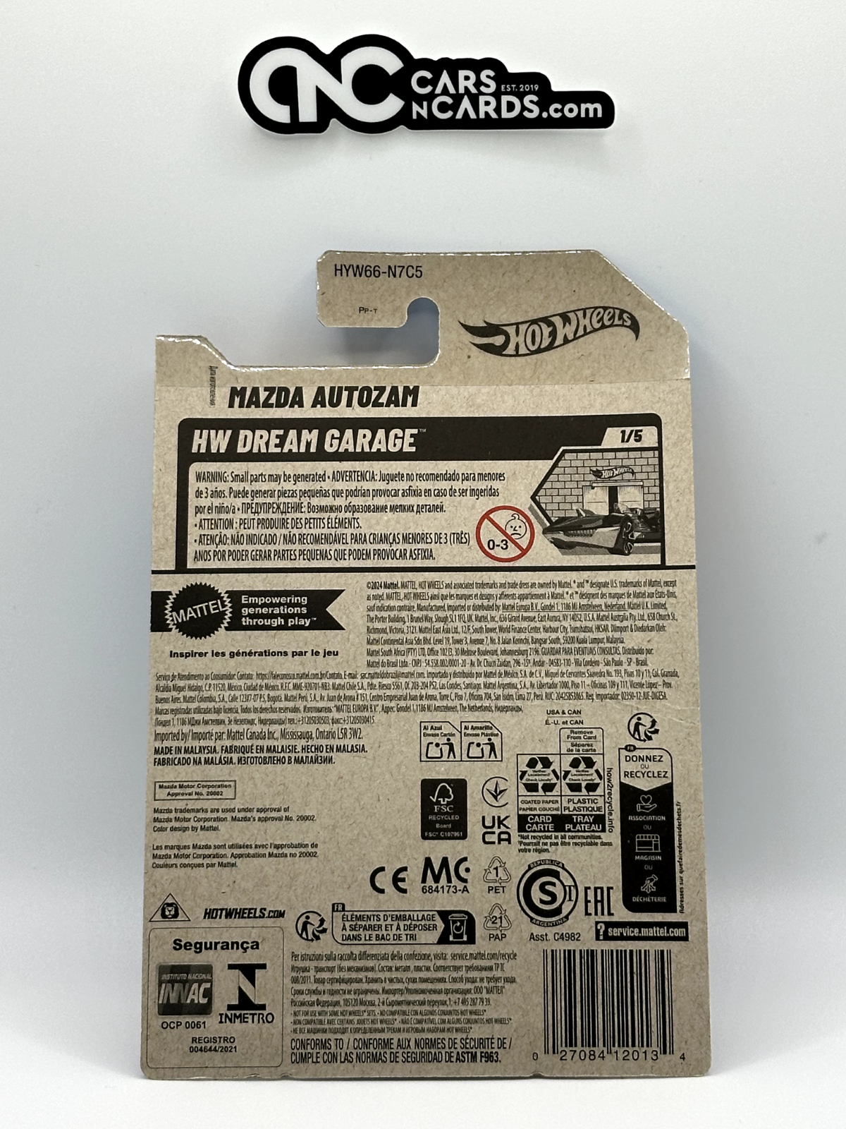 2025 Hot Wheels HW Dream Garage 1/5 Mazda Autozam Red