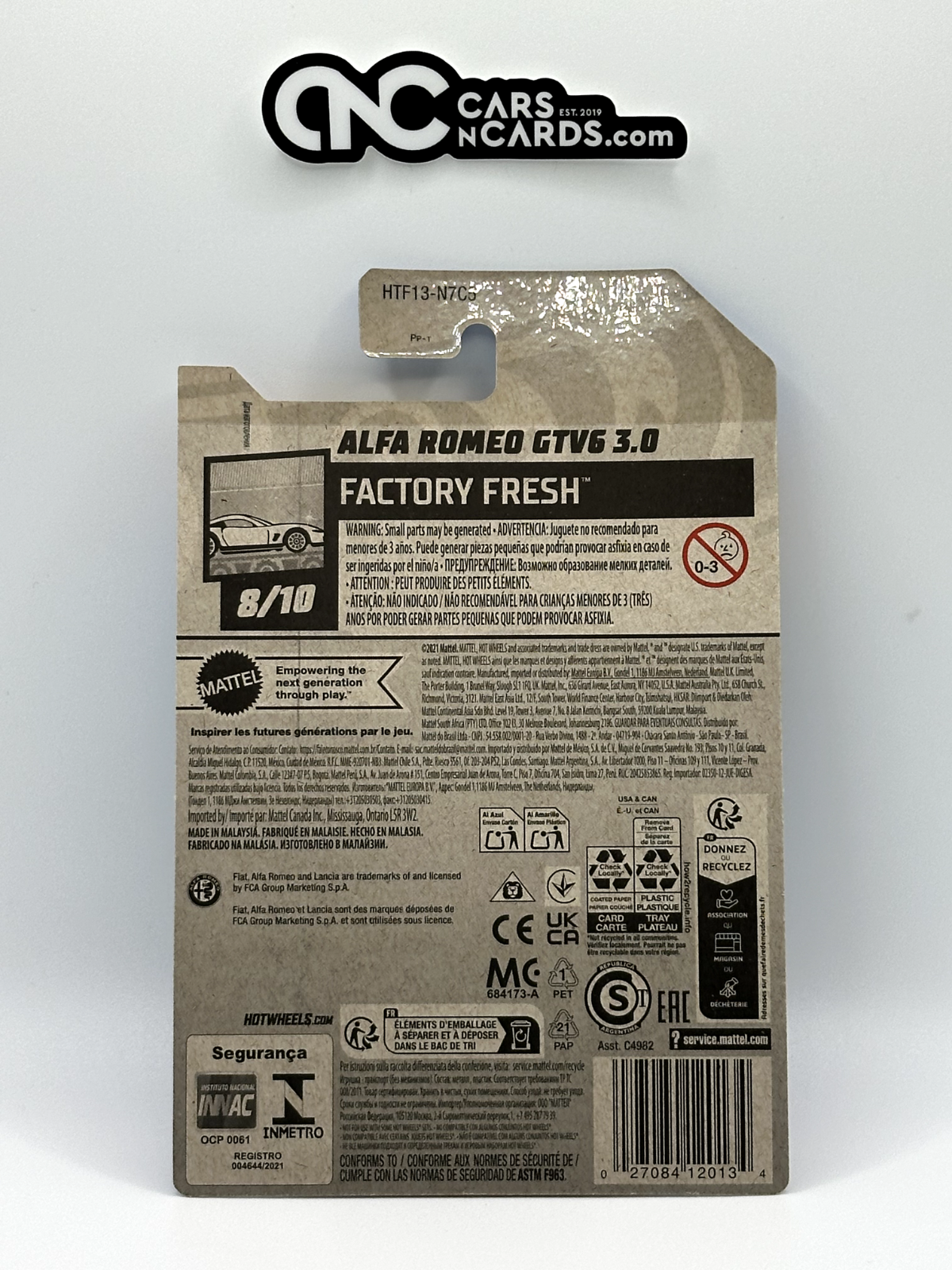 2024 Hot Wheels Factory Fresh 8/10 Alfa Romeo GTV6 3.0 Blue
