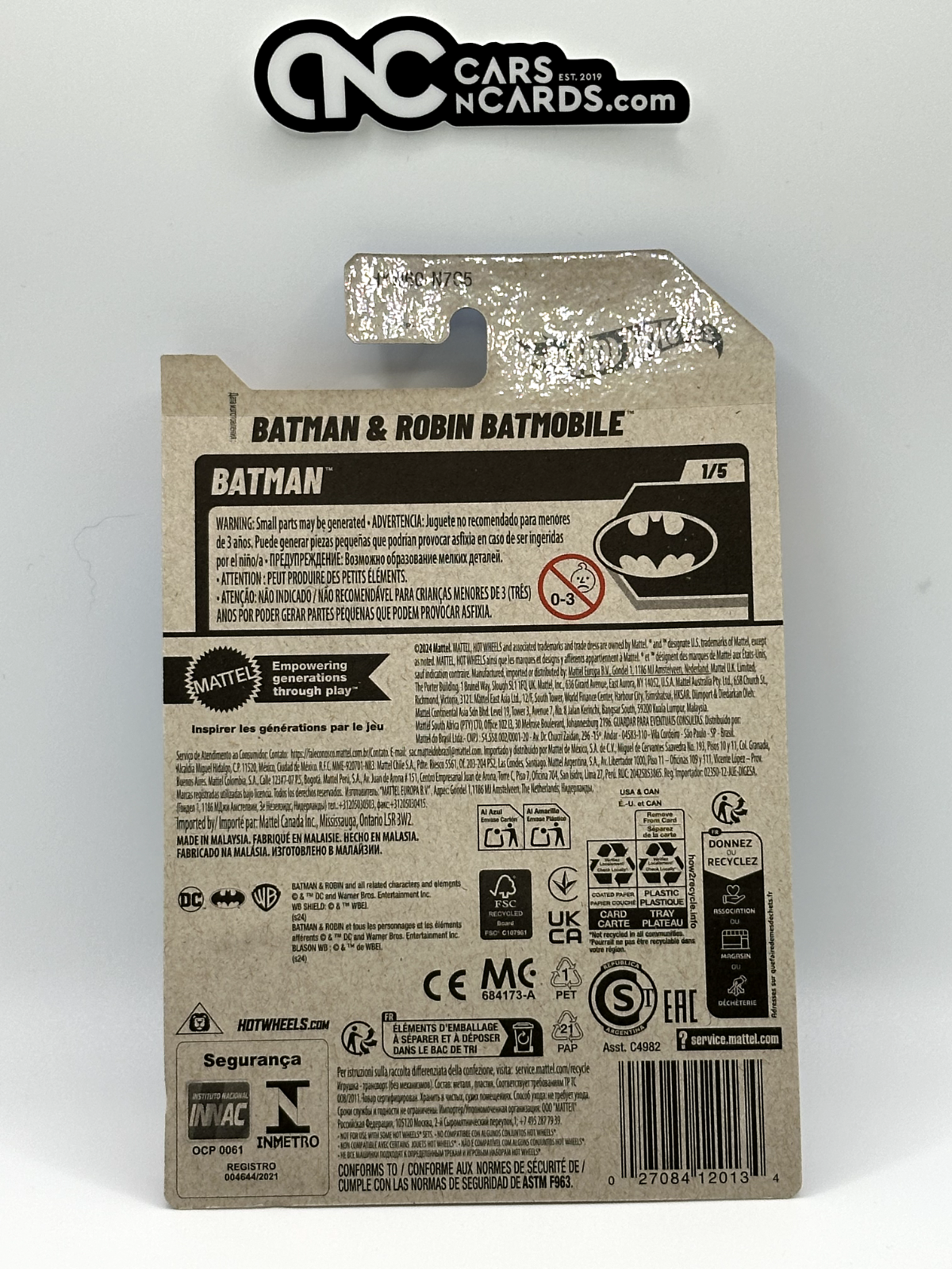 2025 Hot Wheels Batman 1/5 Batman & Robin Batmobile