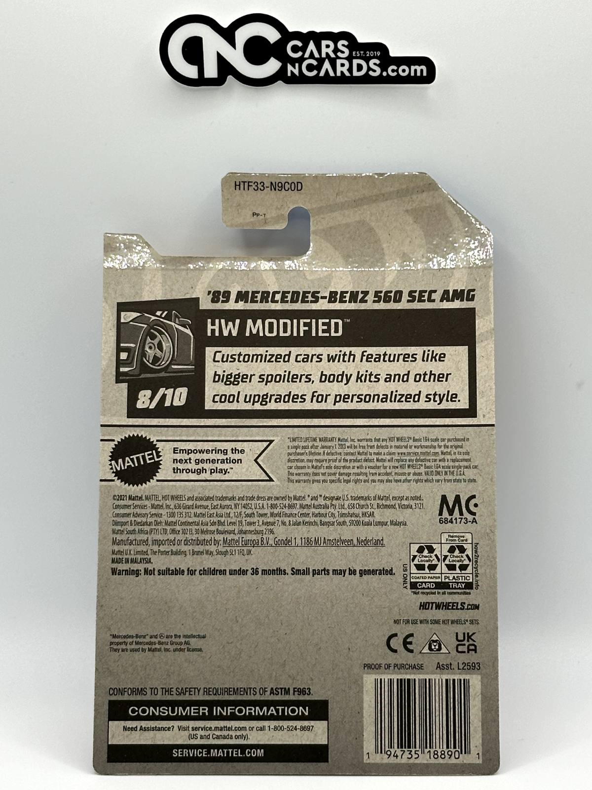 2024 Hot Wheels RLC Factory Sealed Super Treasure Hunt '89 Mercedes-Benz 560 AMG