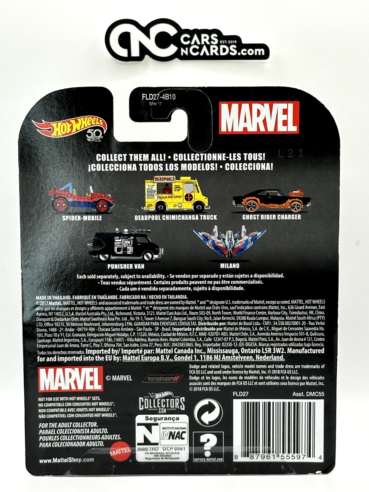 2018 Hot Wheels 50th Premium Retro Entertainment Deadpool Chimichanga Truck 2/5