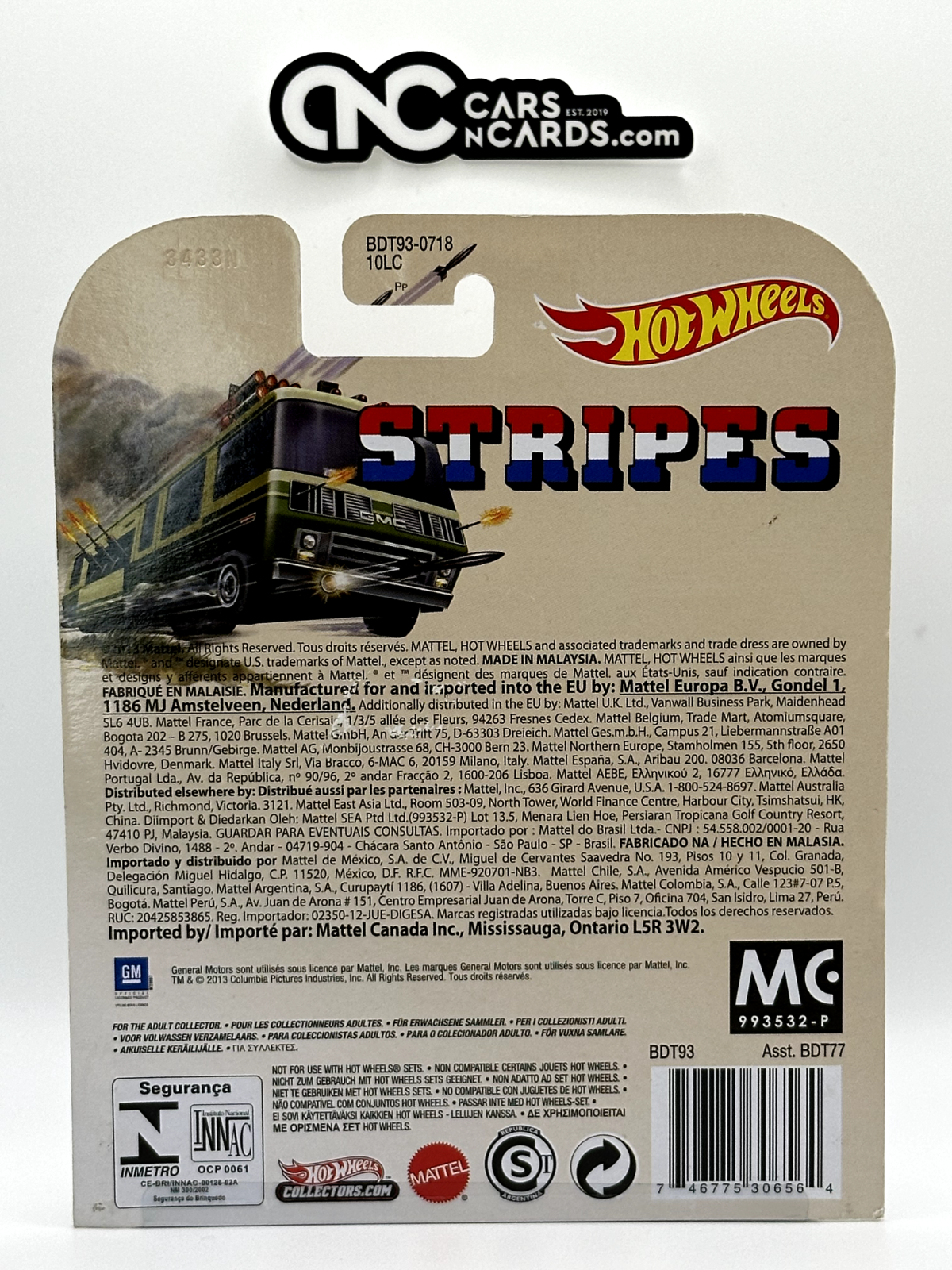 2014 Hot Wheels Premium Retro Entertainment Stripes GMC Motorhome