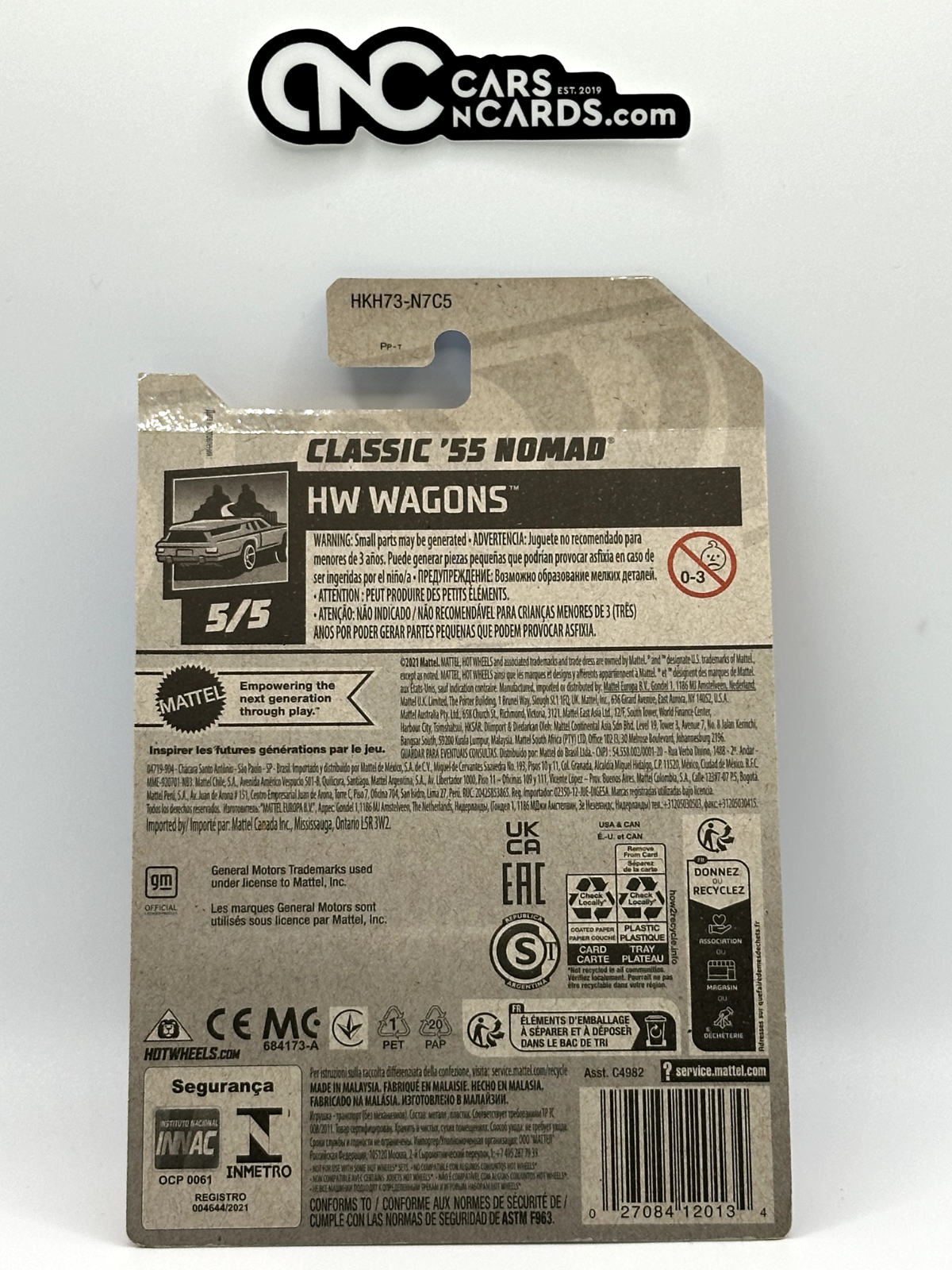 2023 Hot Wheels HW Wagons 5/5 Classic '55 Nomad Red