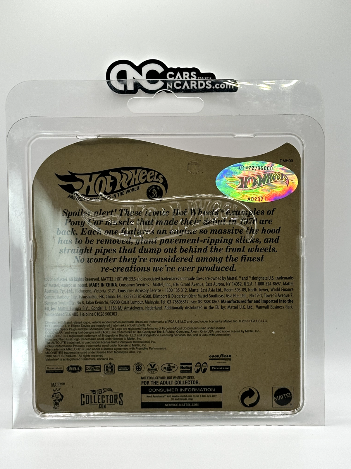 2016 Hot Wheels RLC Red Line Club Spoilers King Kuda #01472/06000 With Decals