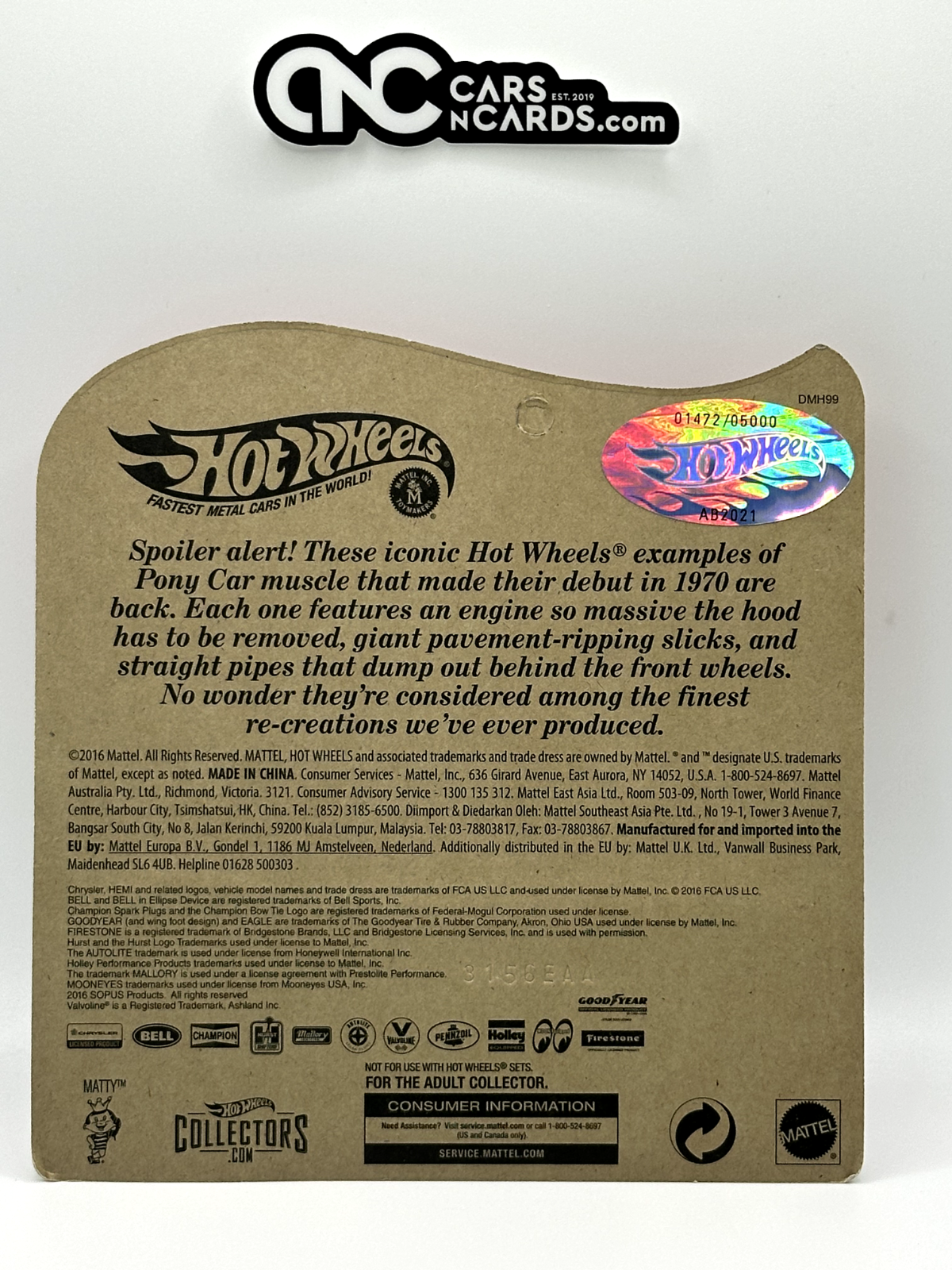 2016 Hot Wheels RLC Red Line Club Spoilers King Kuda #01472/06000 With Decals
