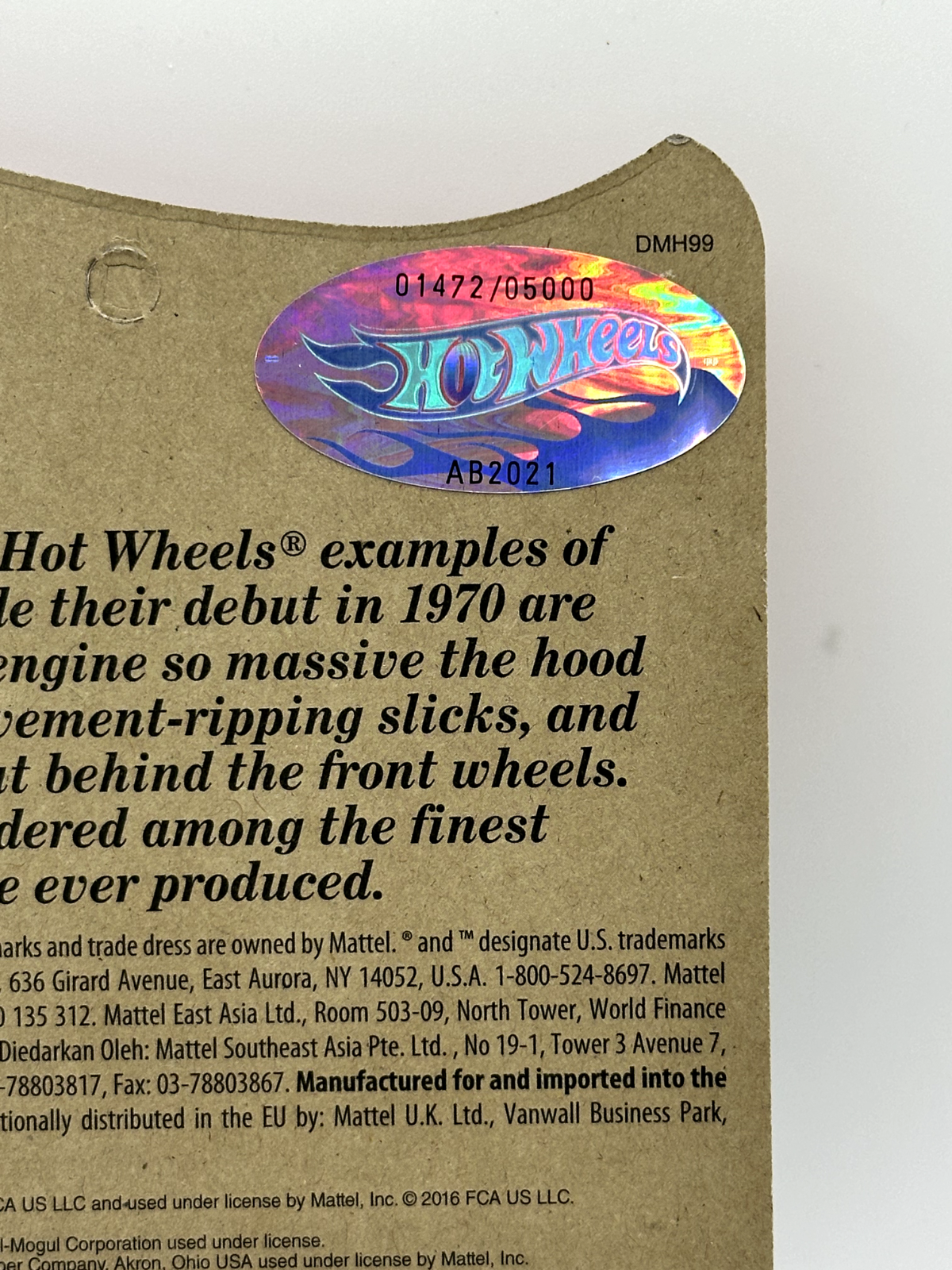 2016 Hot Wheels RLC Red Line Club Spoilers King Kuda #01472/06000 With Decals