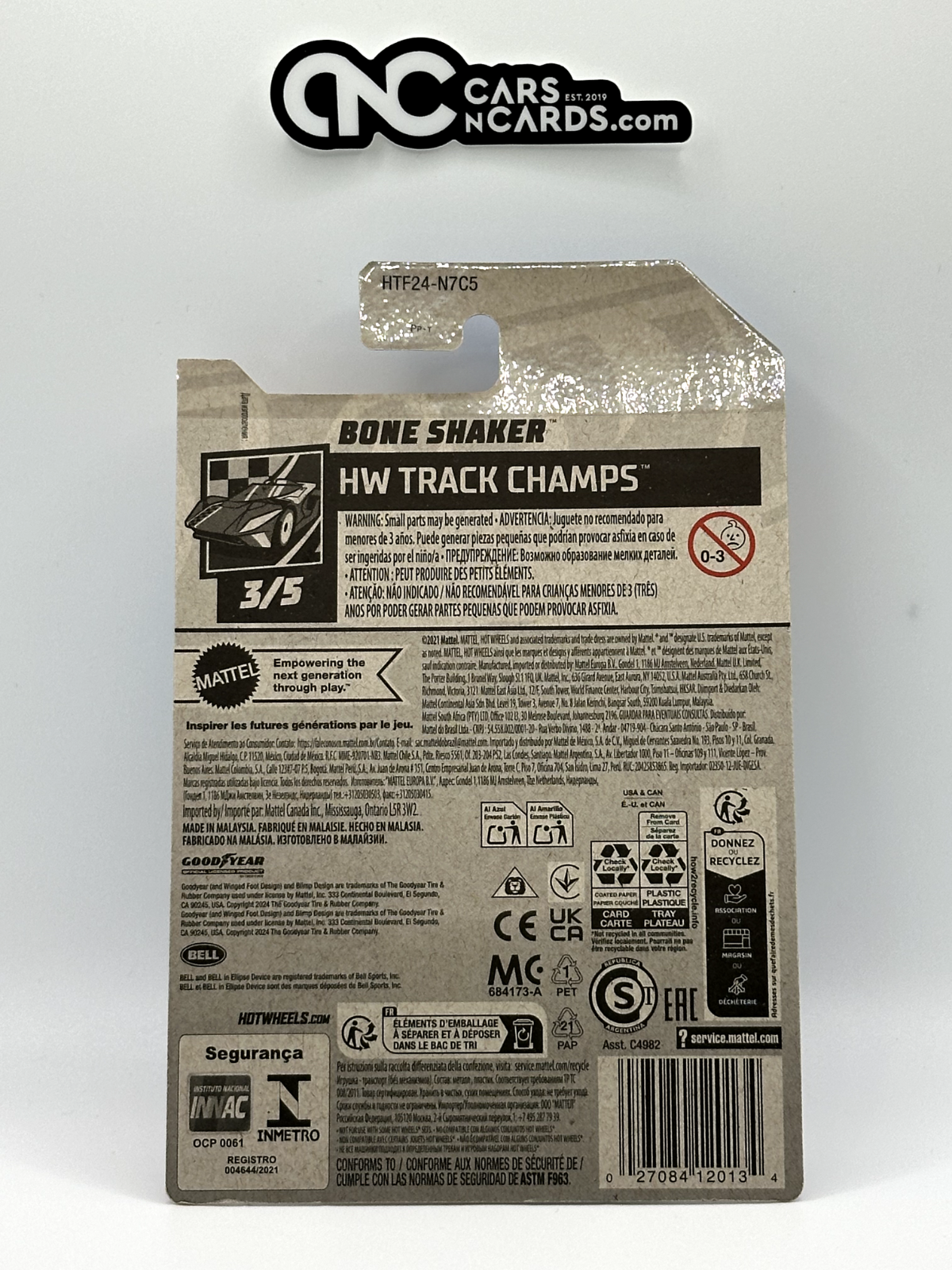 2024 Hot Wheels HW Track Champs 3/5 Treasure Hunt Bone Shaker