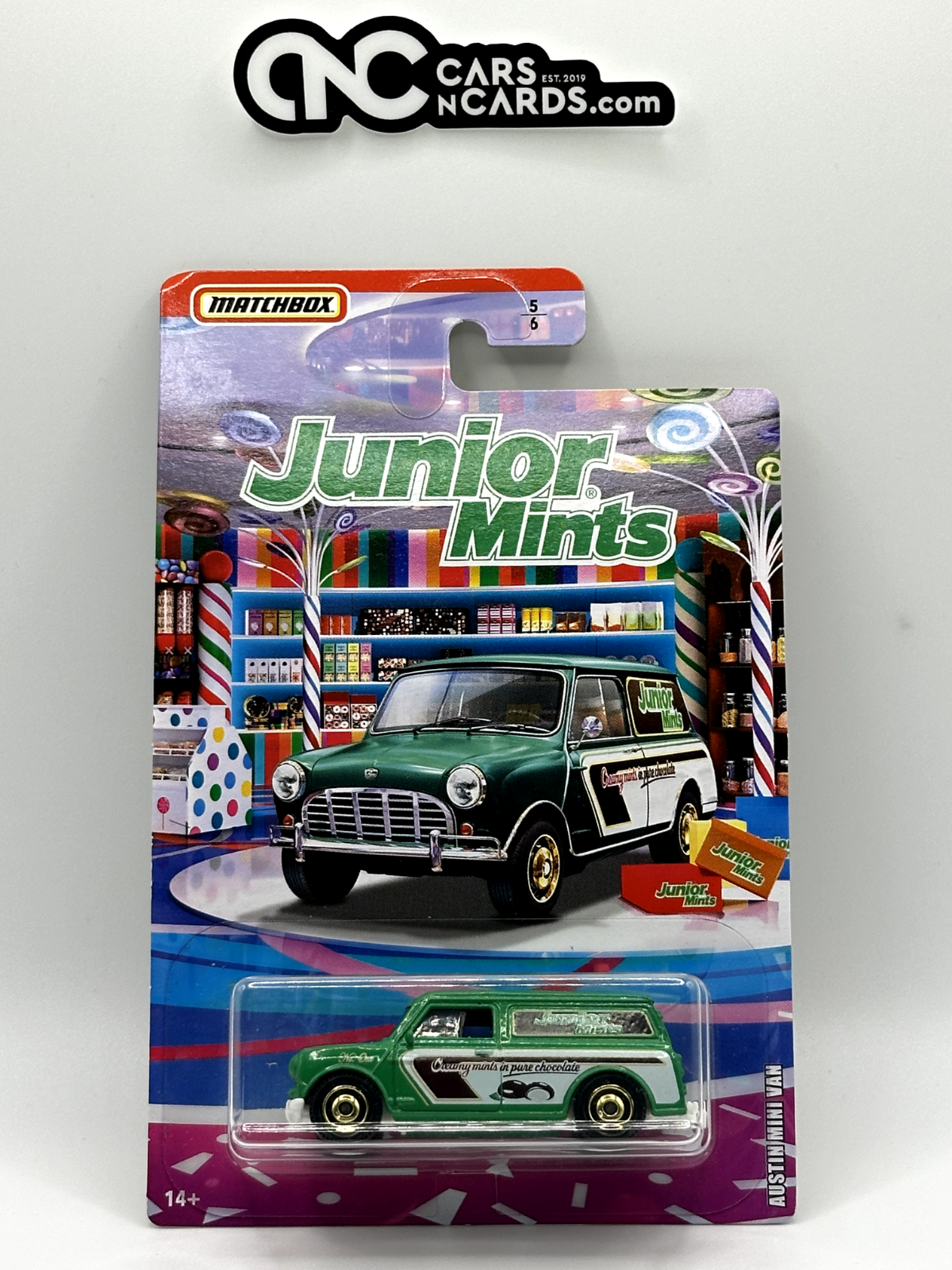 2019 Matchbox Junior Mints 5/6 Austin Mini Van
