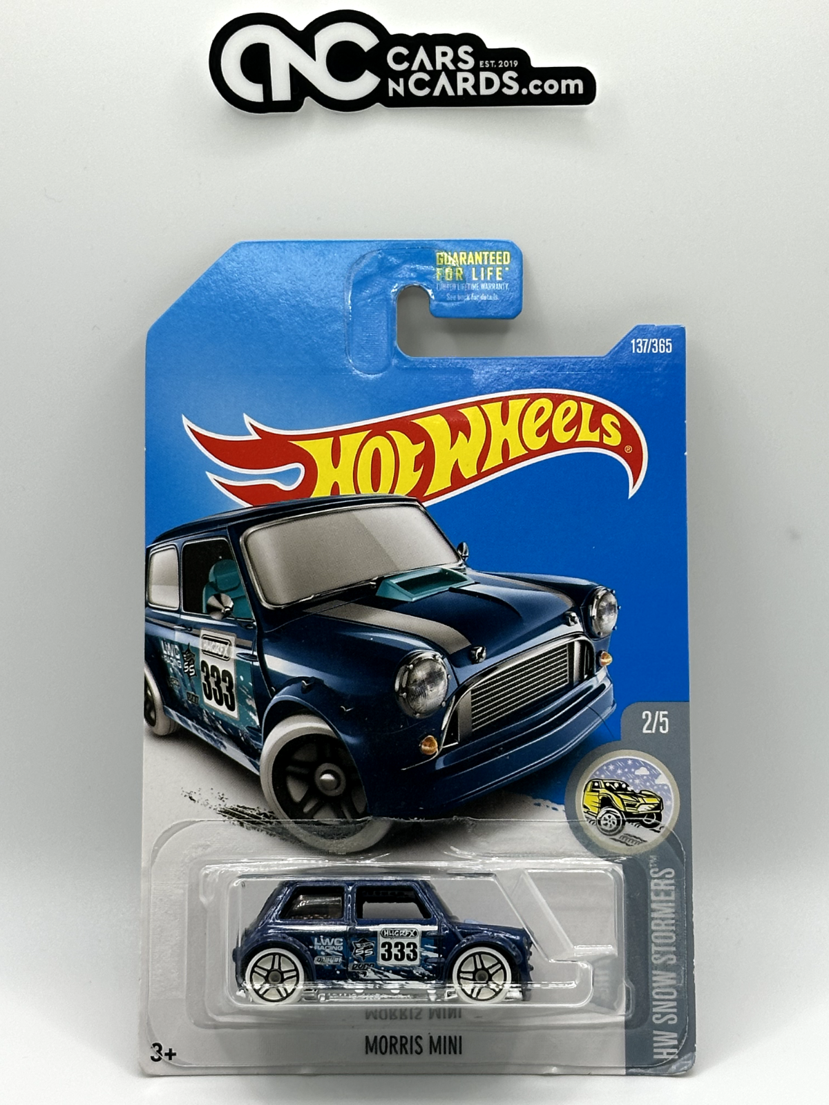 2017 Hot Wheels HW Snow Stormers 2/5 Morris Mini Dark Blue (Soft Corner)