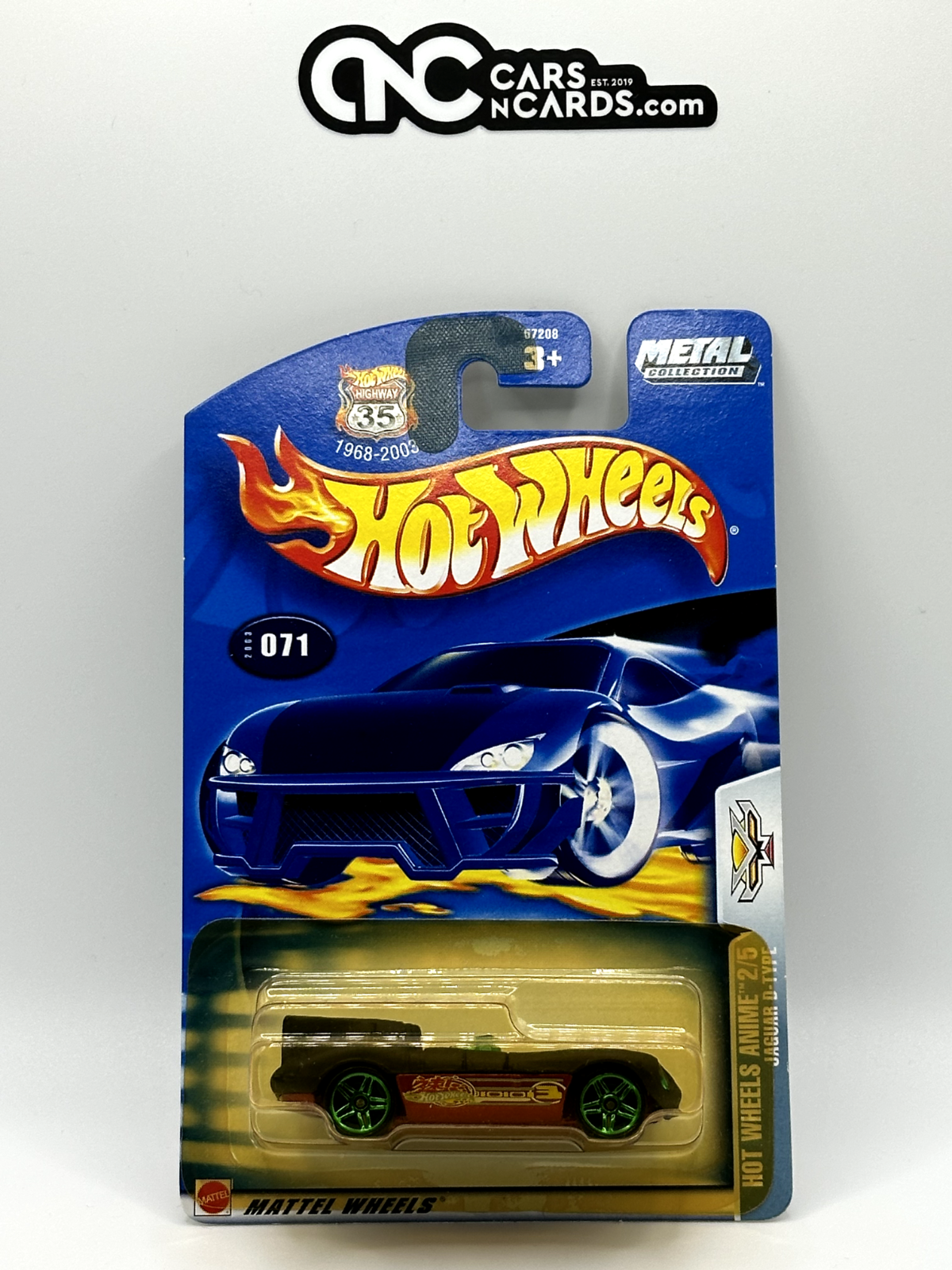 2003 Hot Wheels Hot Wheels Anime 2/5 Jaguar D-Type Collector #071