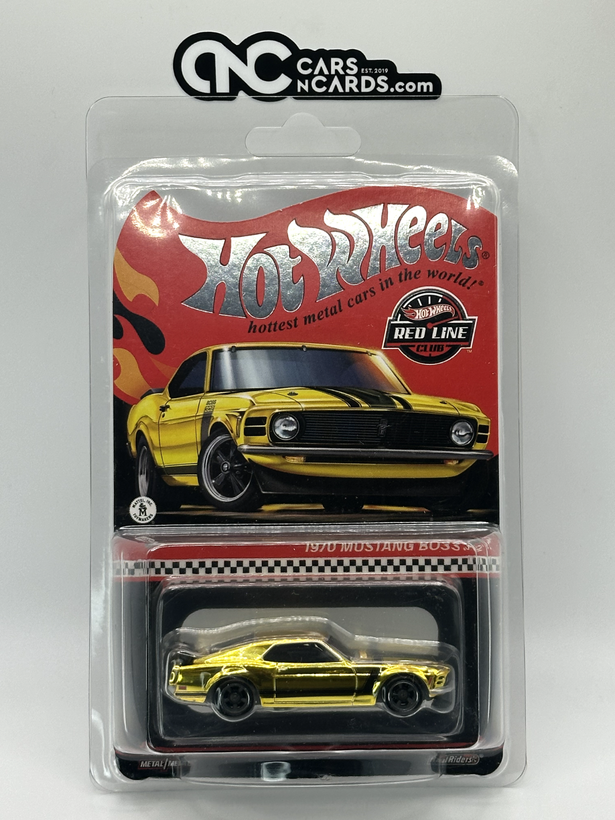 2024 Hot Wheels RLC 1970 Ford Mustang Boss 302 Gold With Protector