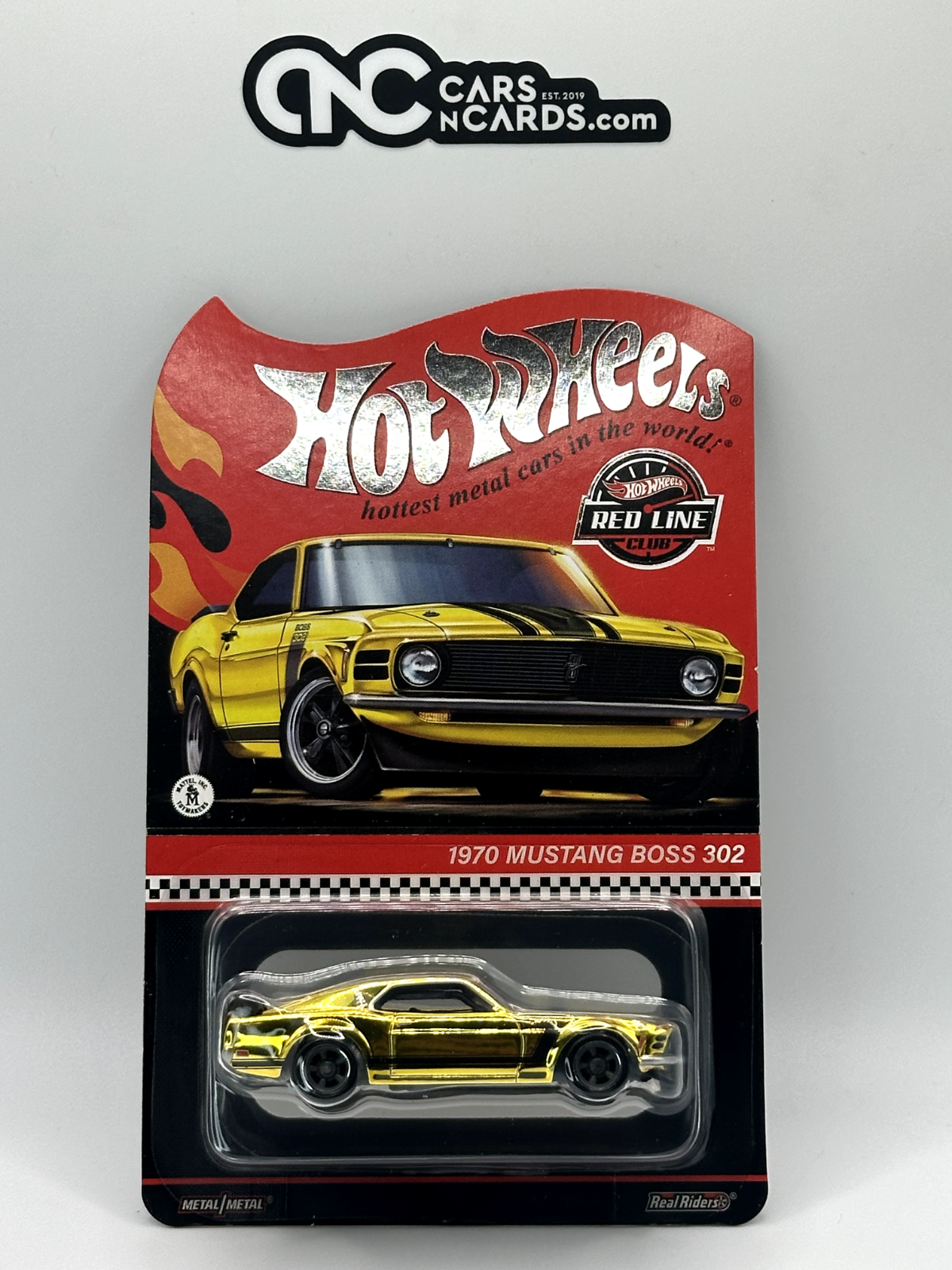 2024 Hot Wheels RLC 1970 Ford Mustang Boss 302 Gold With Protector