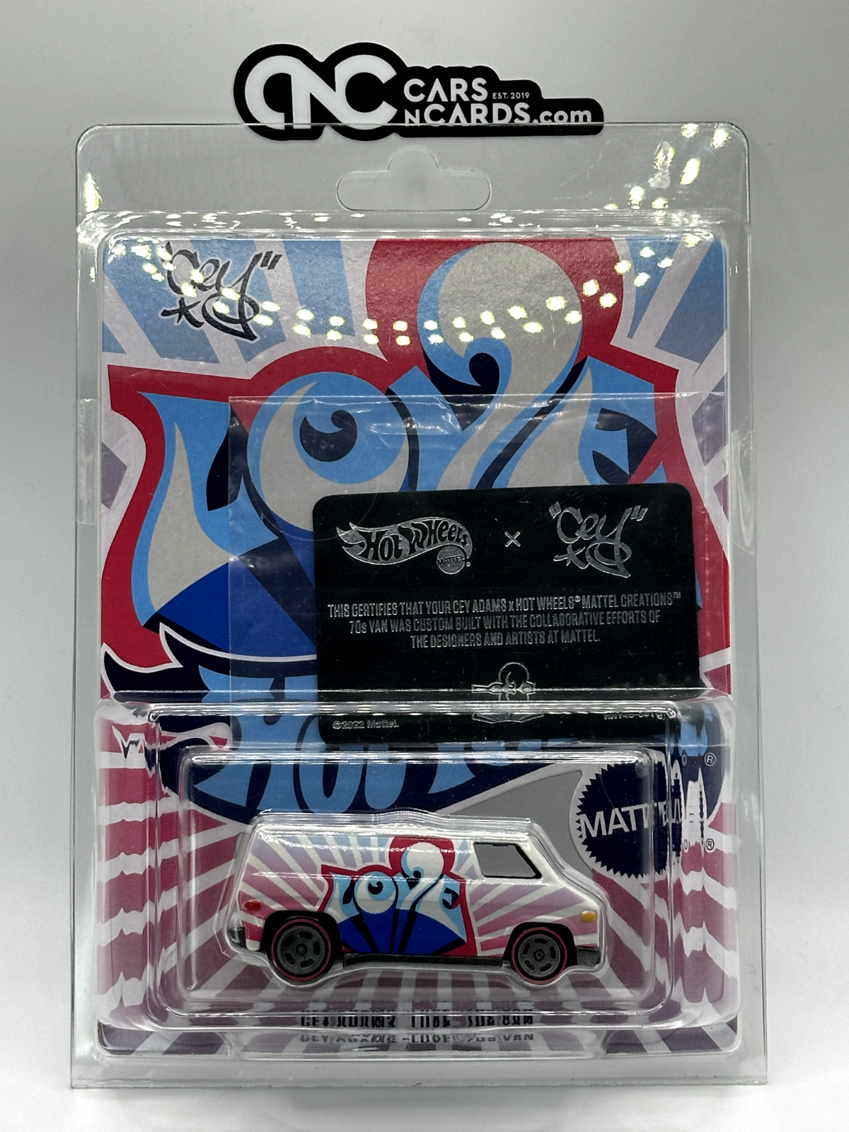 2022 Hot Wheels RLC Mattel Creations Cey Adams "Love" 70s Van Sealed with Box