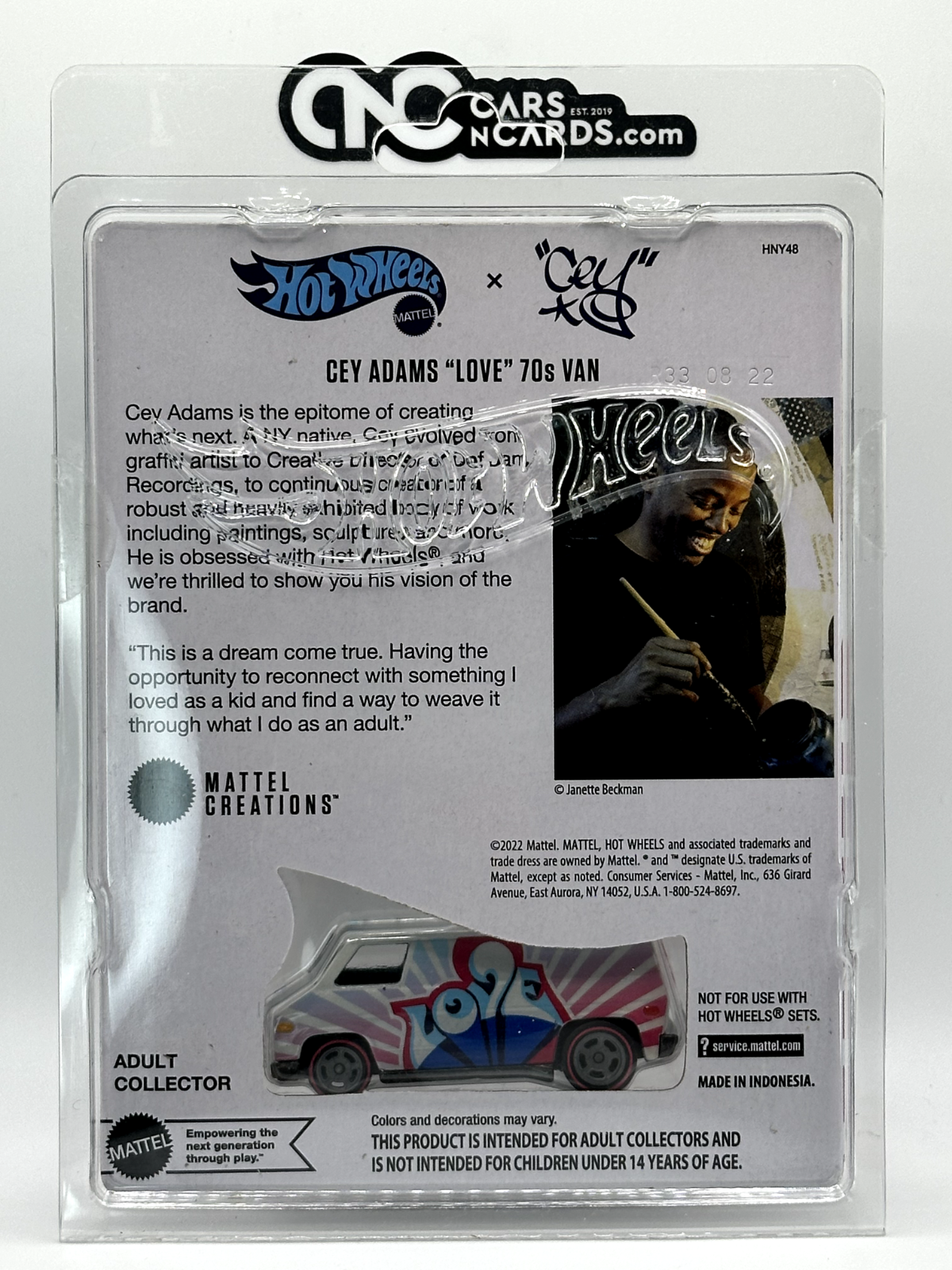 2022 Hot Wheels RLC Mattel Creations Cey Adams "Love" 70s Van Sealed with Box
