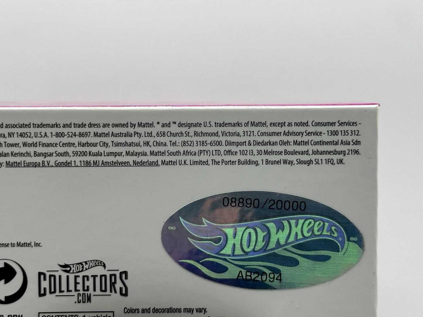 2021 Hot Wheels RLC '64 Chevrolet Impala "Rose 'N One" 08890/20000 With Box