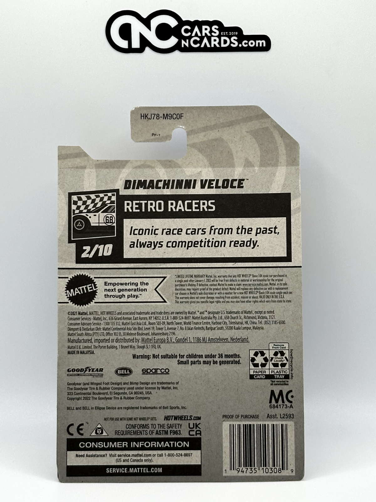 2023 Hot Wheels RLC Factory Sealed Retro Racers 2/10 Dimachinni Veloce Blue