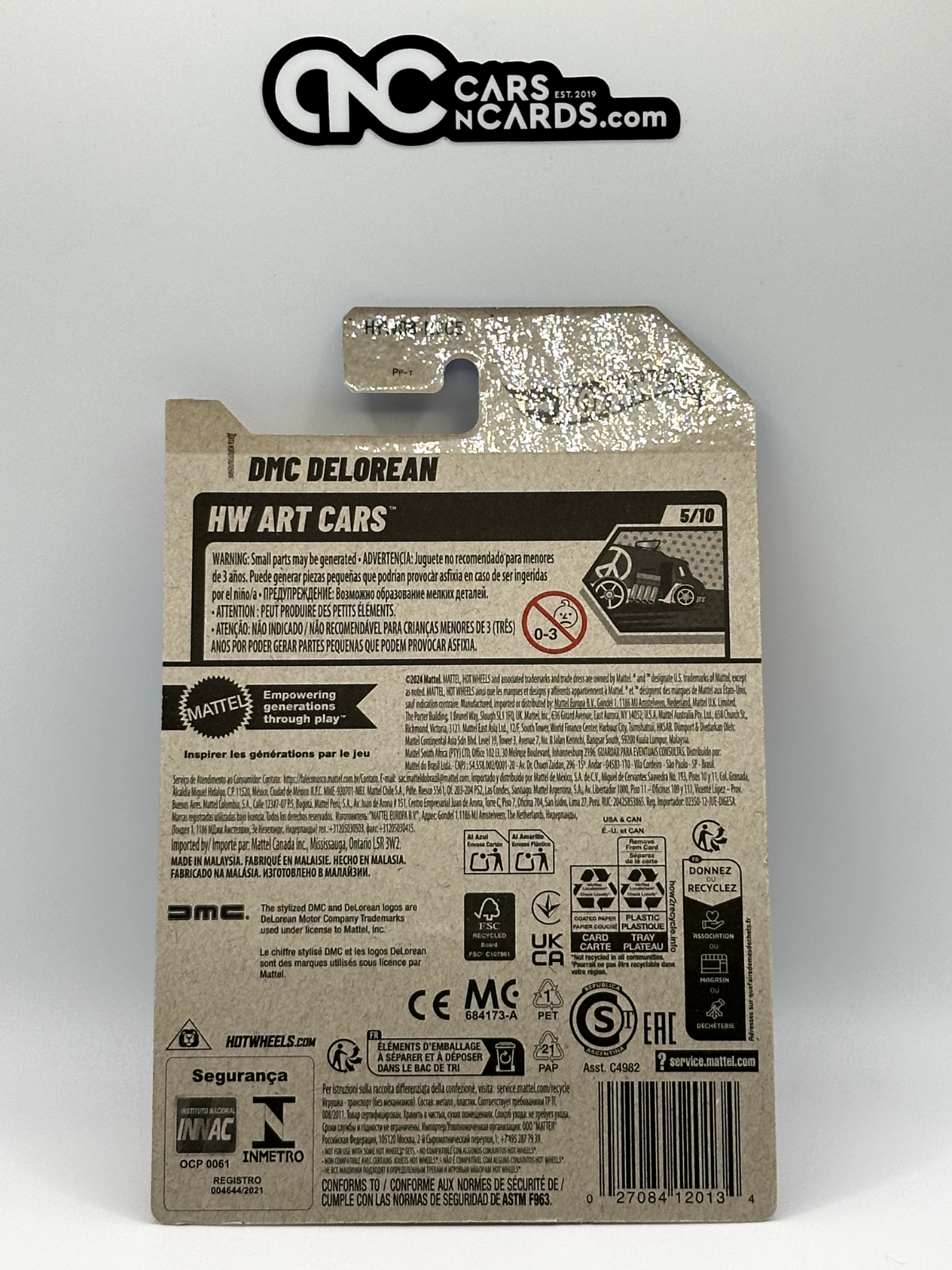 2025 Hot Wheels HW Art Cars 5/10 DMC Delorean