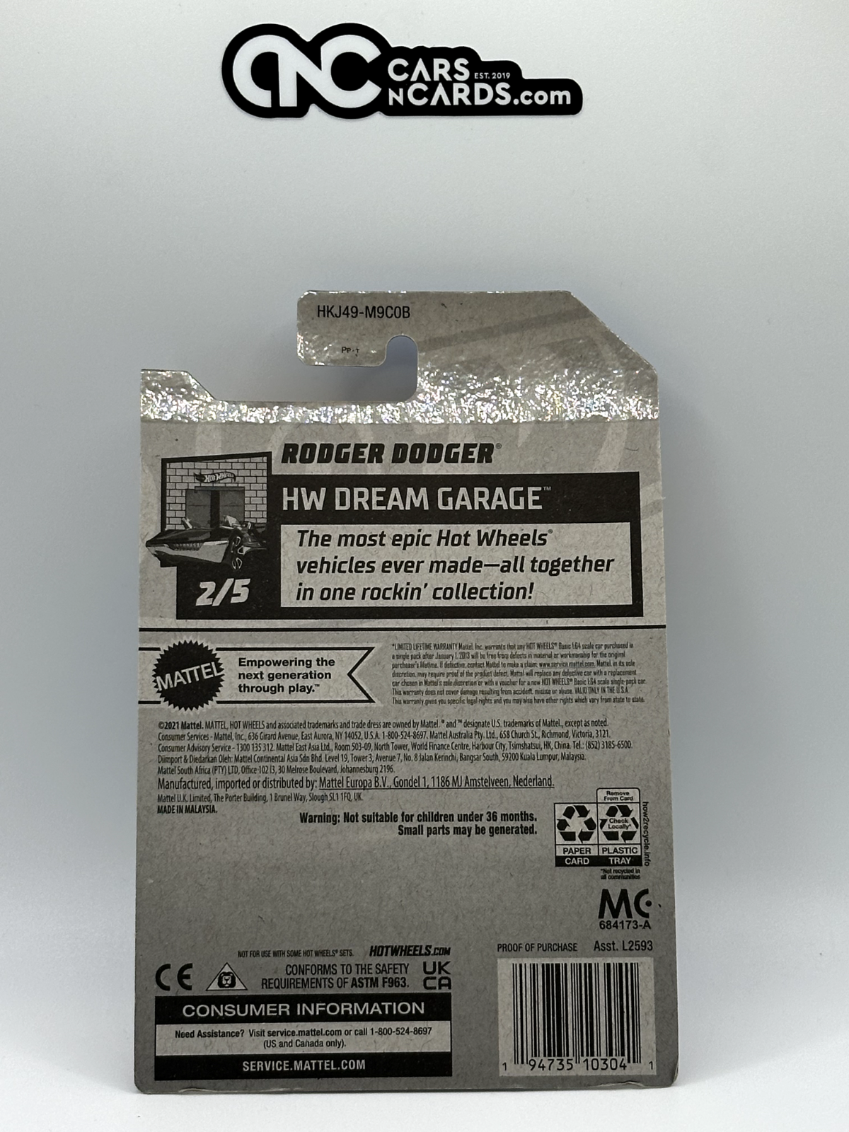 2023 Hot Wheels RLC Factory Sealed HW Dream Garage 2/5 Rodger Dodger White