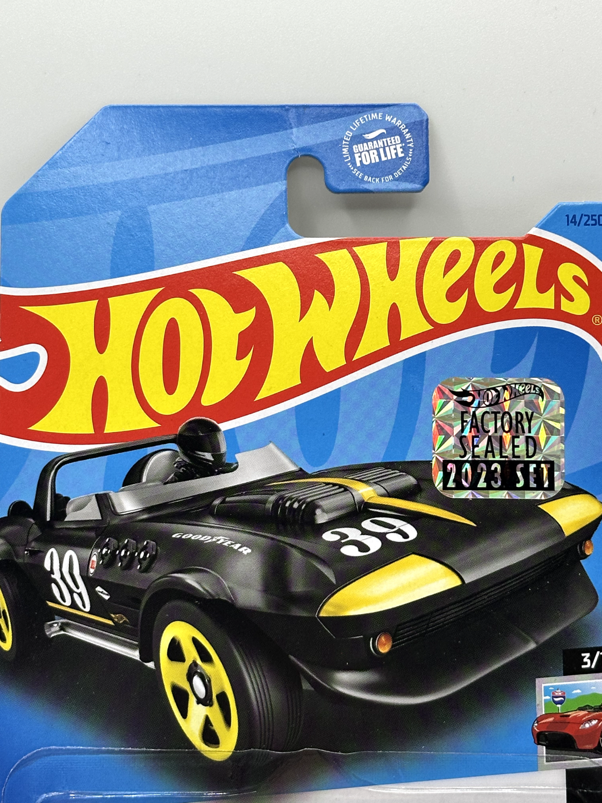 2023 Hot Wheels RLC Factory Sealed Corvette Grand Sport Black (Card Damage)