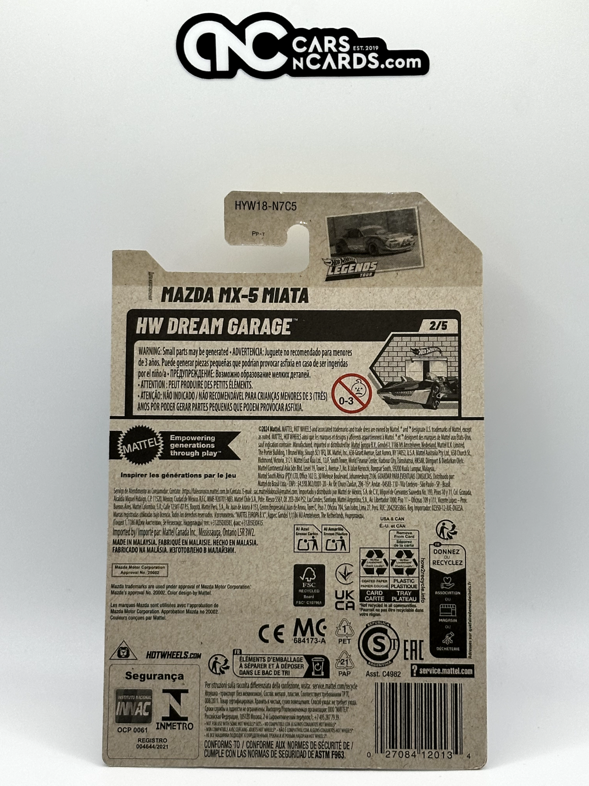2025 Hot Wheels Legends HW Dream Garage 2/5 Mazda MX-5 Miata