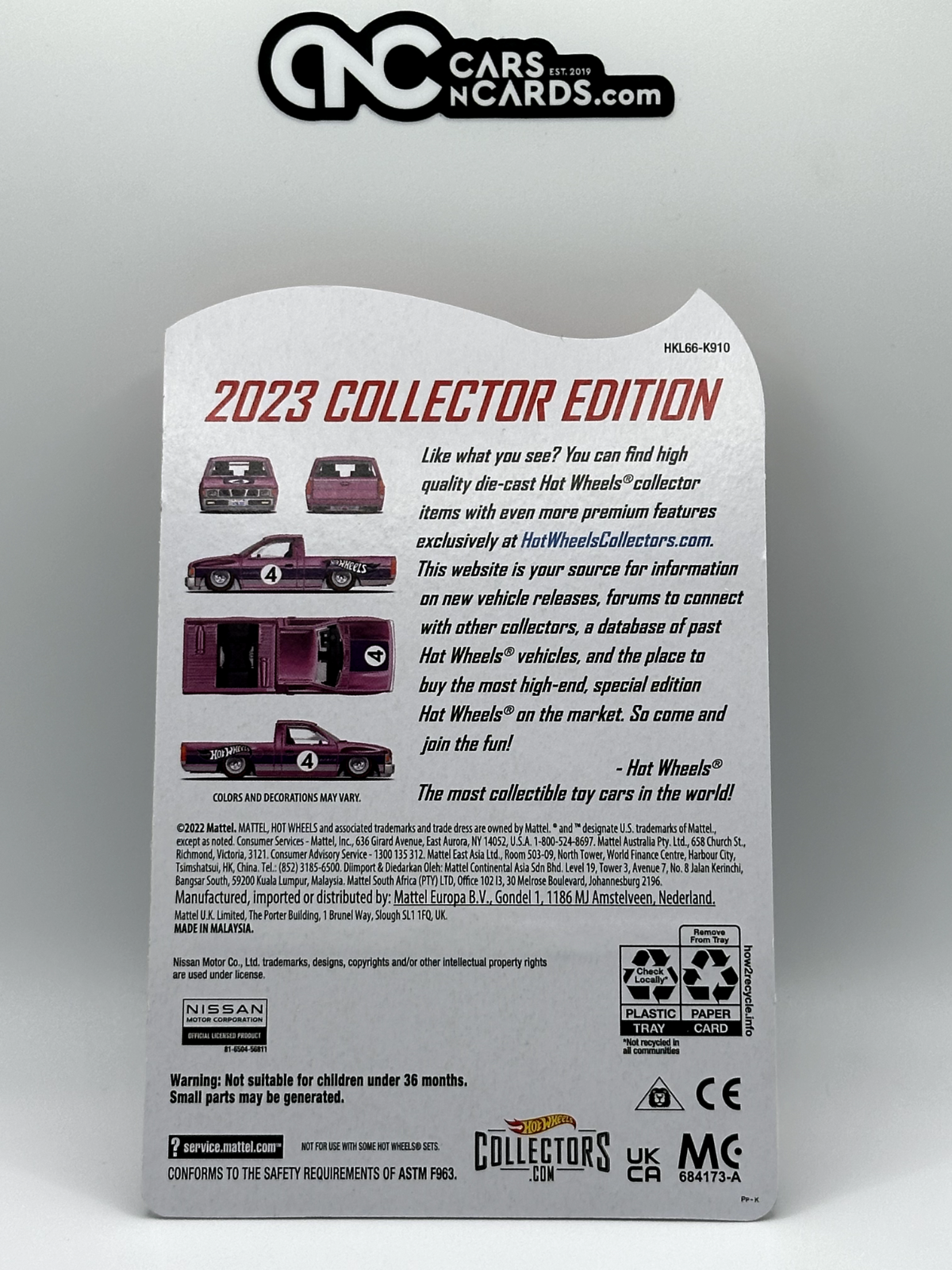 2023 Hot Wheels RLC Factory Sealed Collector's Edition '93 Nissan Hardbody (D21)