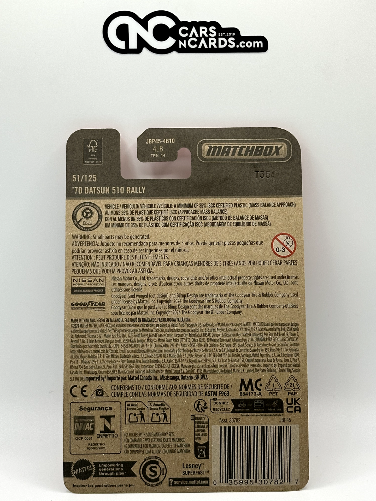 2025 Matchbox '70 Datsun 510 Rally 51/125