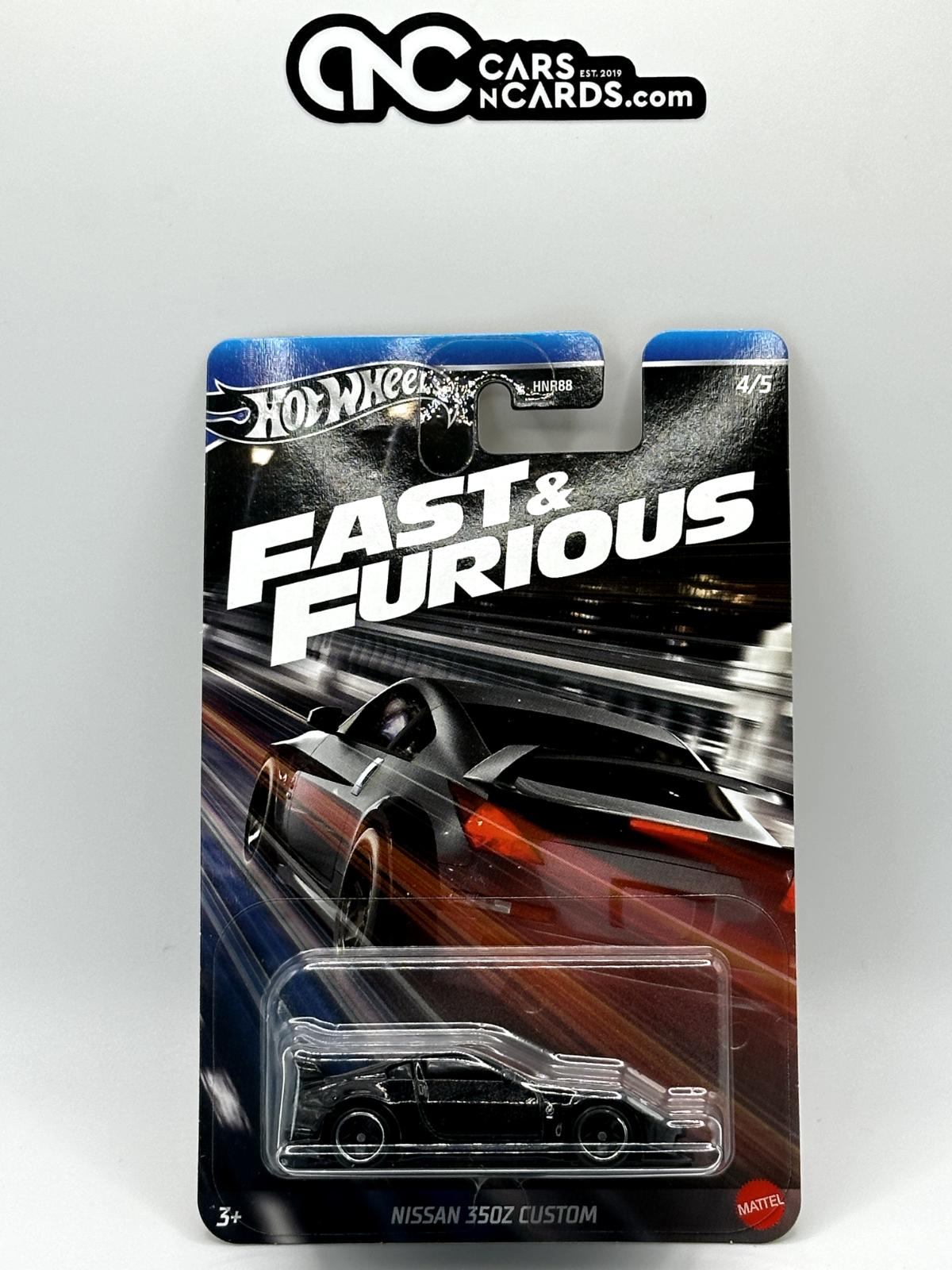 2024 Hot Wheels Fast & Furious 4/5 Nissan 350Z Custom Metal Base (Soft Corner)