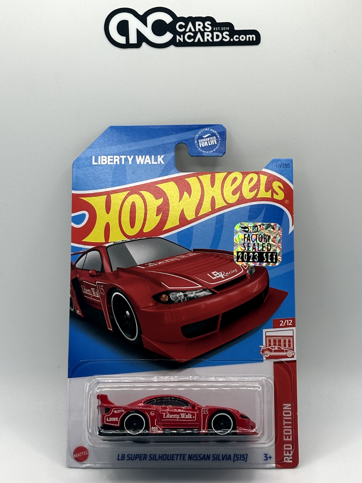 2023 Hot Wheels RLC Factory Sealed Red Edition Liberty Walk Nissan Silvia (S15)