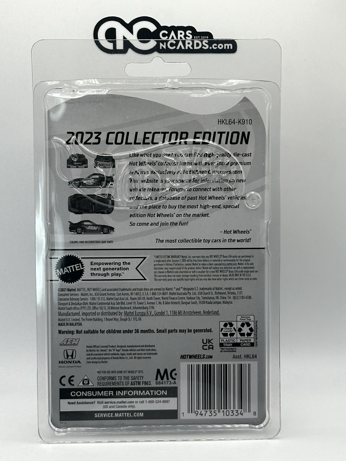 2023 Hot Wheels RLC Factory Sealed Legends Tour Honda S2000 AEM With Protector
