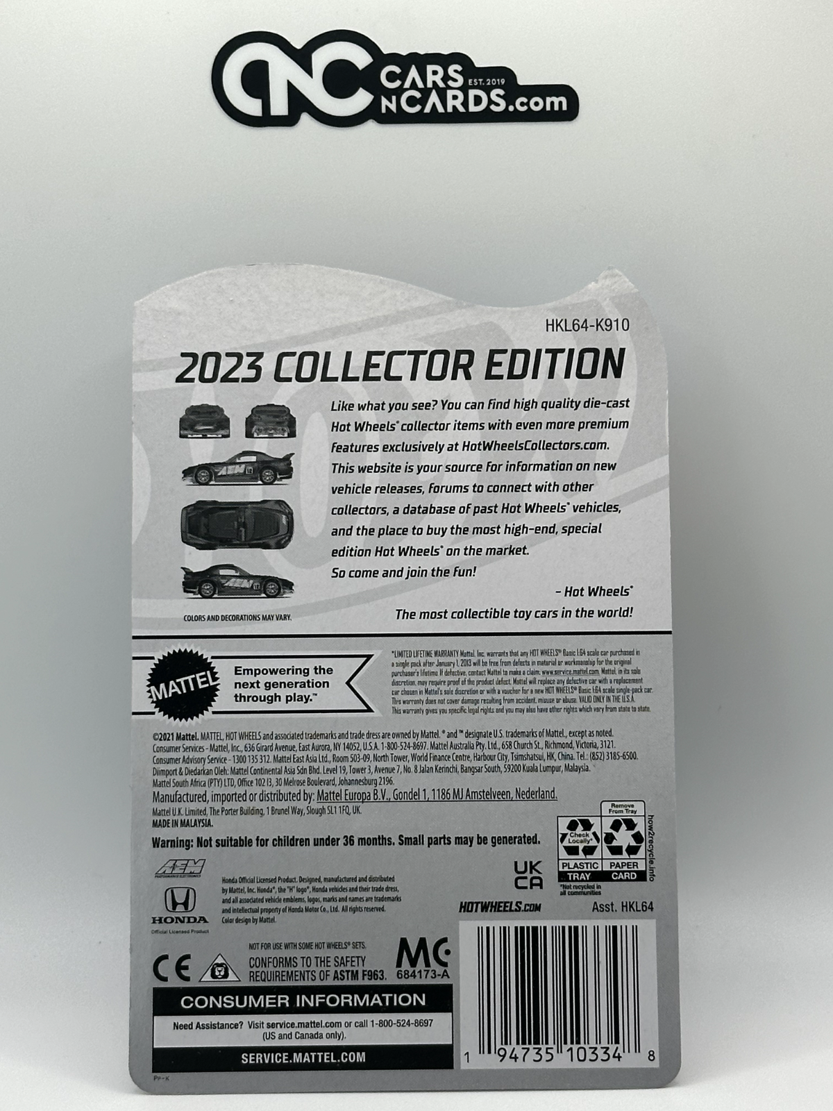2023 Hot Wheels RLC Factory Sealed Legends Tour Honda S2000 AEM With Protector