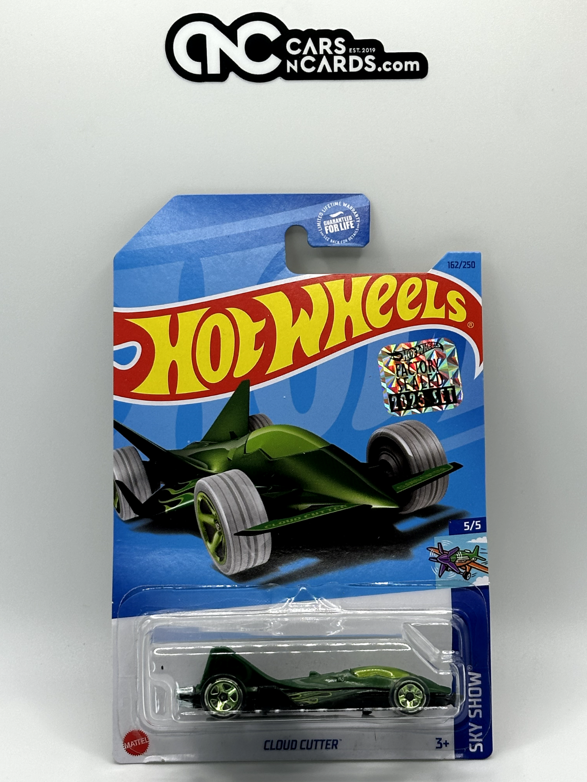 2023 Hot Wheels RLC Factory Sealed Sky Show 5/5 Cloud Cutter Green (Card Crease)