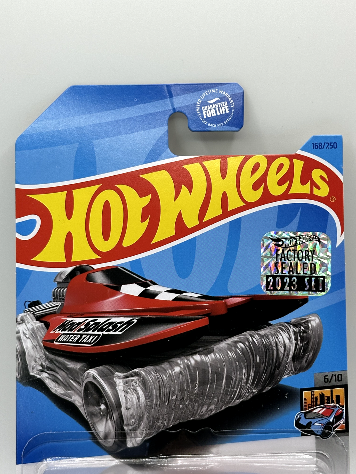 2023 Hot Wheels RLC Factory Sealed HW Metro 6/10 Mad Splash Red (Card Crease)