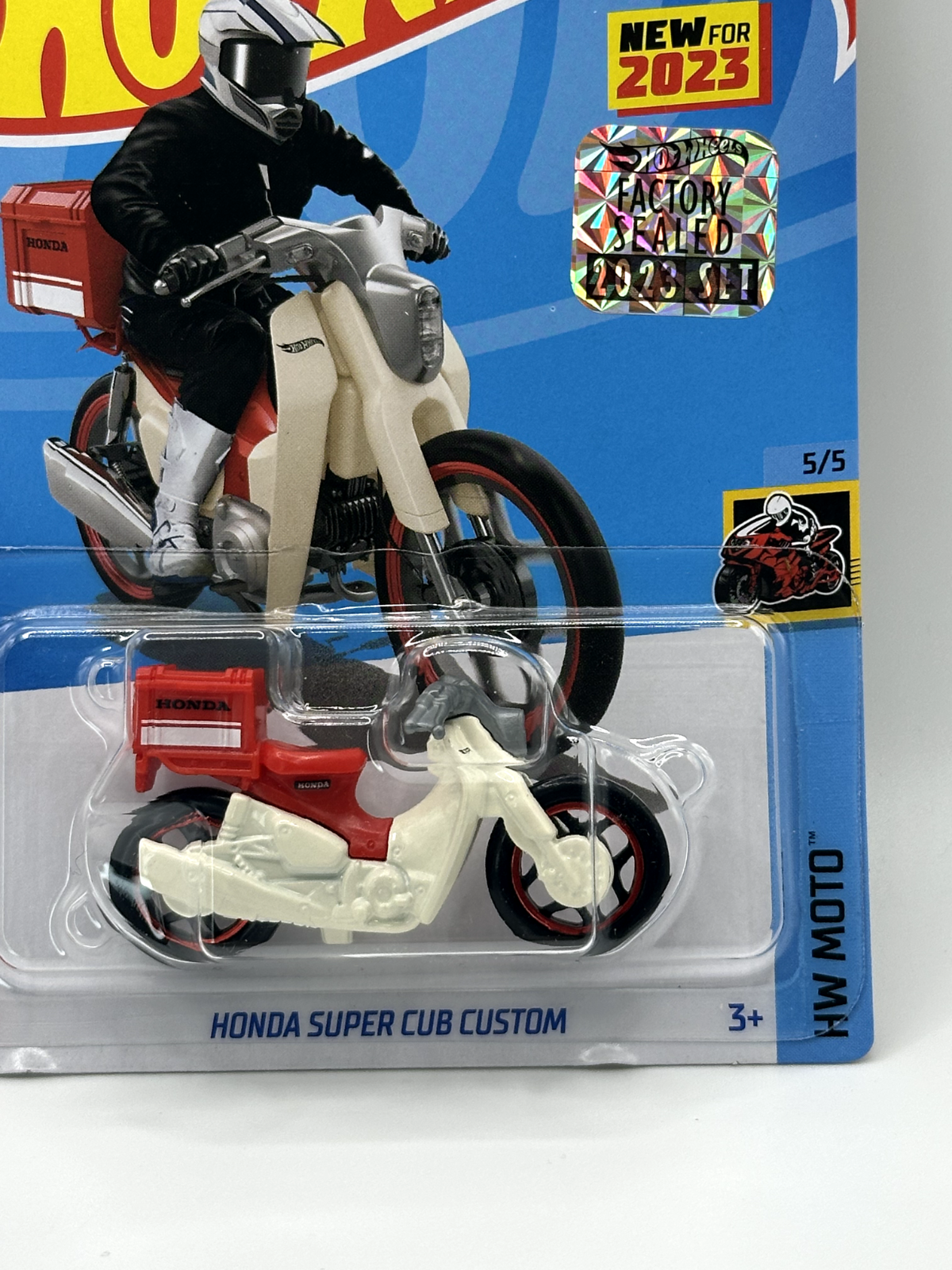 2023 Hot Wheels RLC Factory Sealed HW Moto 5/5 Honda Super Cub Custom Red