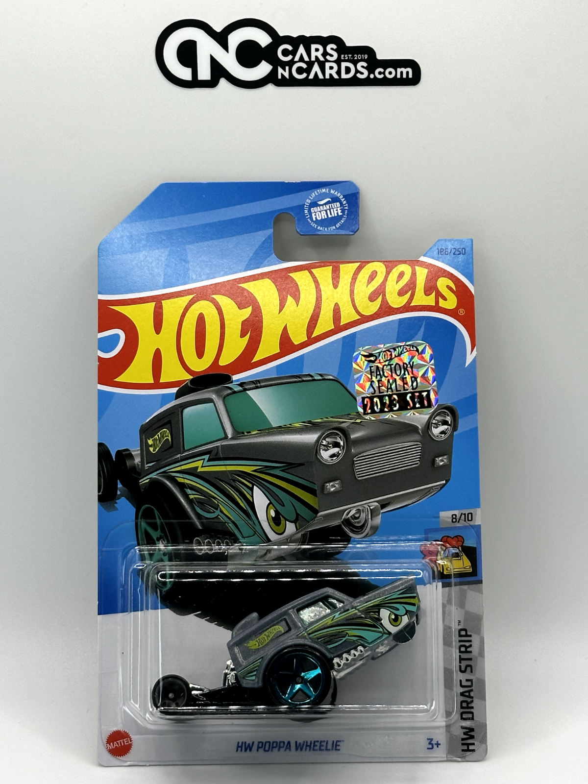 2023 Hot Wheels RLC Factory Sealed HW Drag Strip 8/10 HW Poppa Wheelie Grey