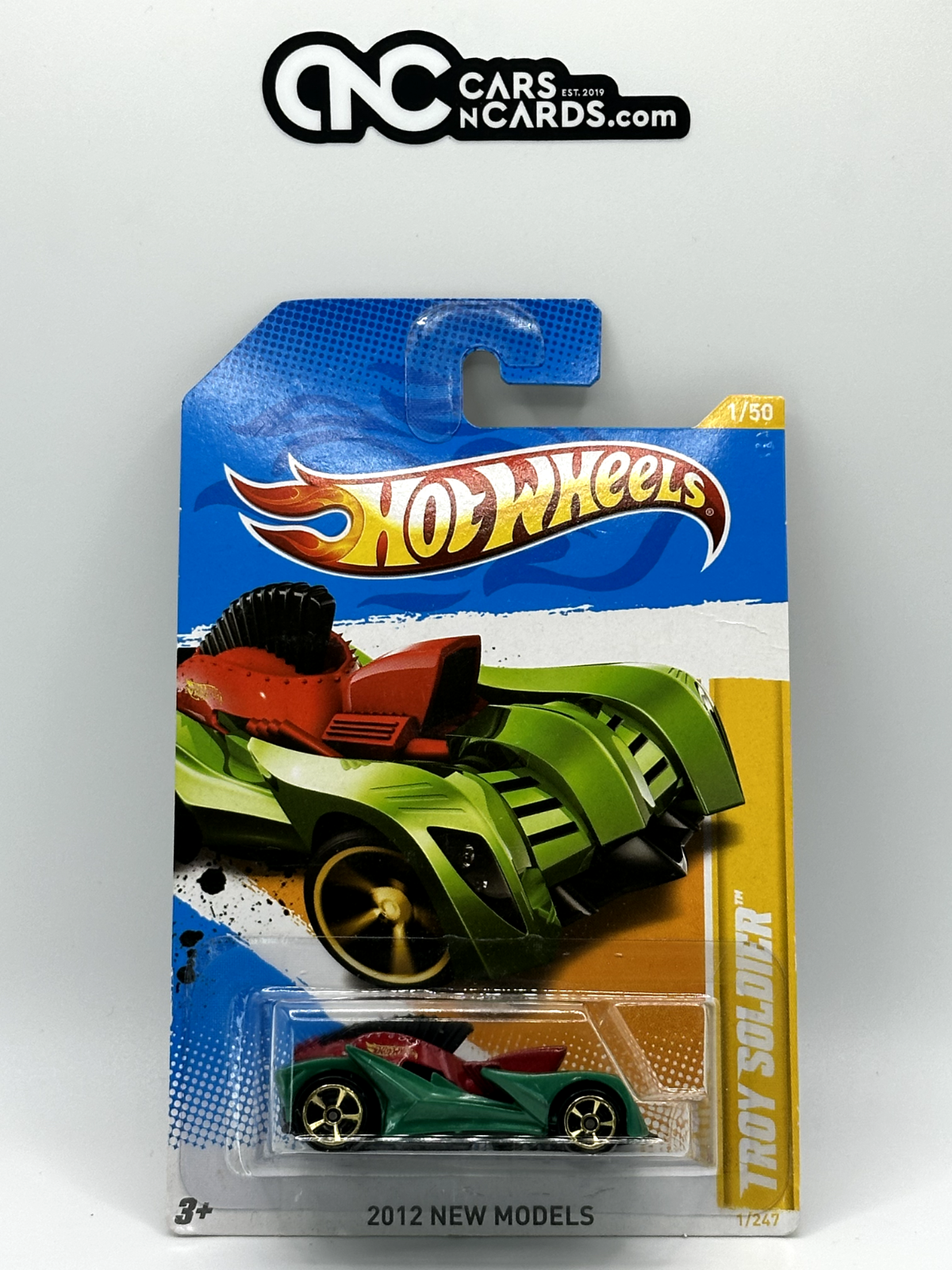 2012 Hot Wheels 2012 New Models Troy Soldier (Card Crease)