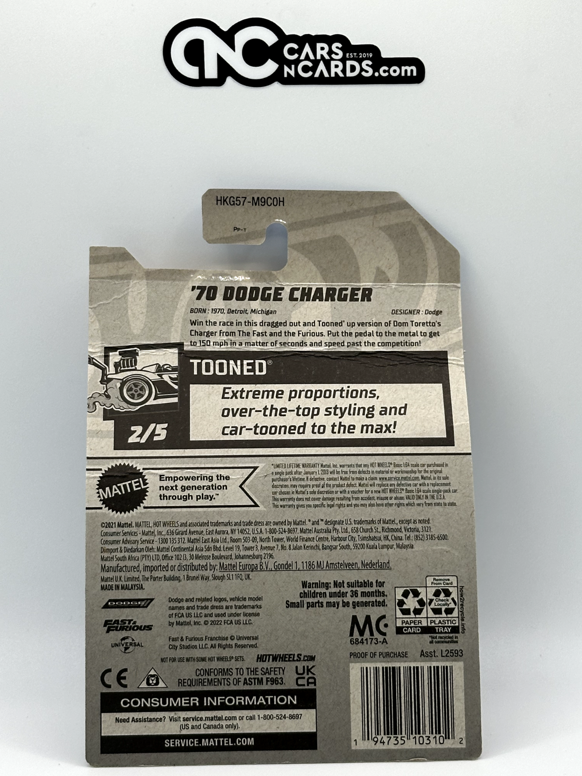 2023 Hot Wheels RLC Factory Sealed Dodge Charger Fast & Furious (Card Crease)