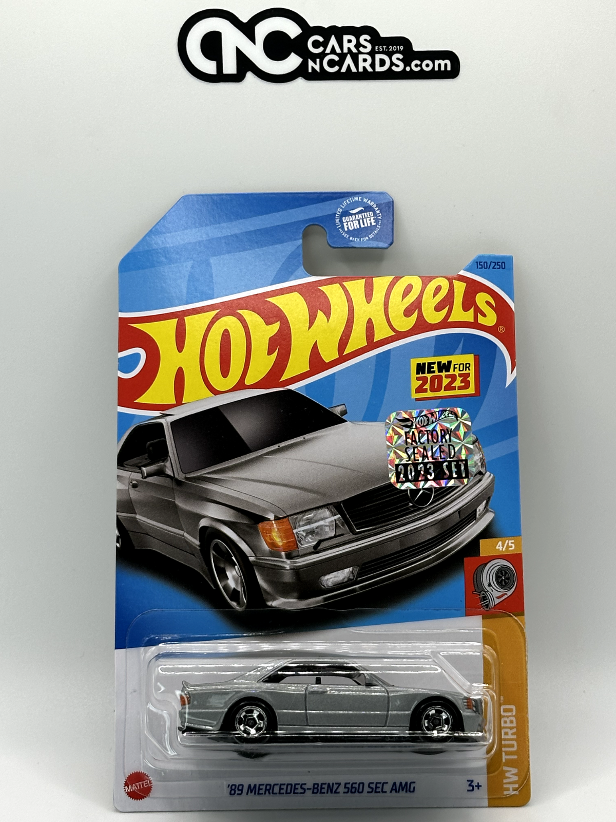 2023 Hot Wheels RLC Factory Sealed HW Turbo '89 Mercedes-Benz 560 SEC AMG Silver