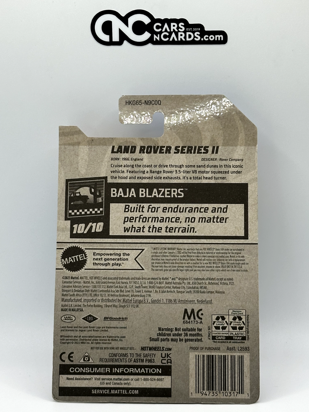 2023 Hot Wheels Baja Blazers 10/10 Land Rover Series II ERROR Ford F-150