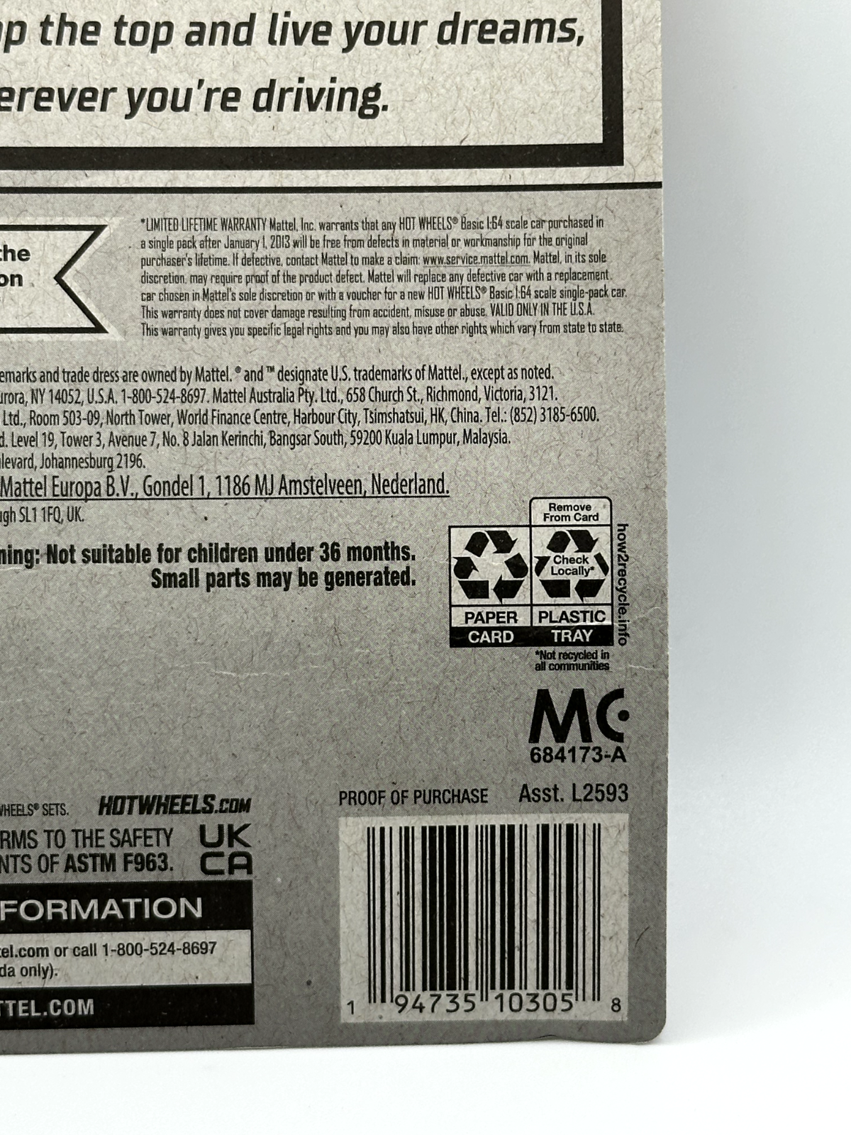 2023 Hot Wheels RLC Factory Sealed HW Roadsters 5/10 Max Steel (Card Crease)