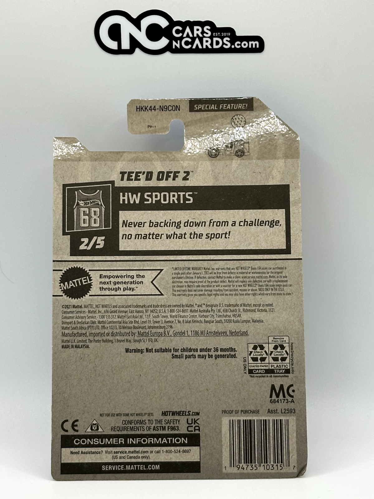 2023 Hot Wheels RLC Factory Sealed HW Sports 2/5 Tee'd Off 2 Brown (Soft Corner)
